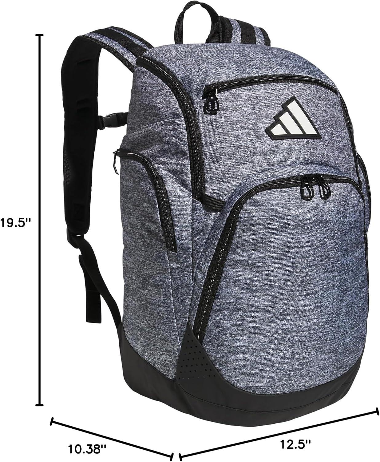 imageadidas 5Star 20 Team Backpack for MultiSport Practice Travel and GameDay Black One SizeJersey Onix Grey