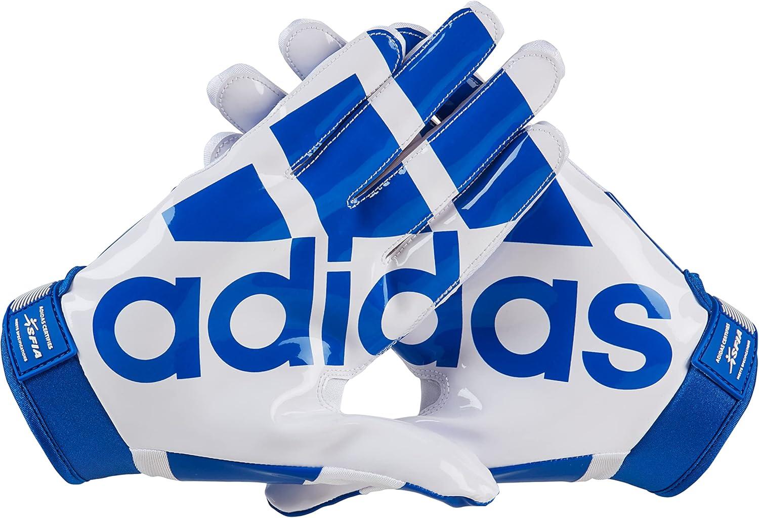 imageadidas Adifast 30 Youth Football Receiver Glove Multiple StylesWhiteRoyal