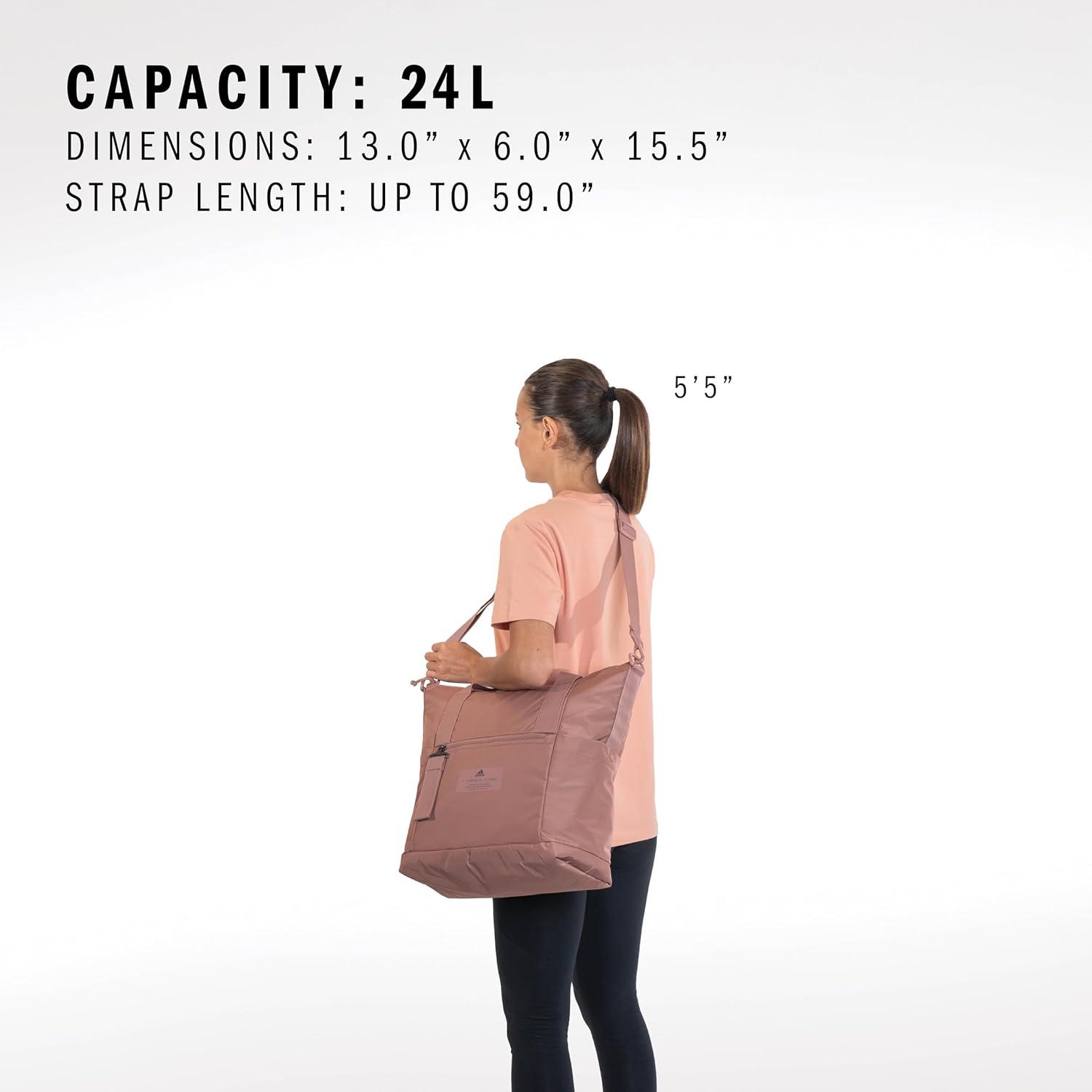 imageadidas All Me Tote for Women Large Crossbody Bag with Shoulder Strap Black20 OSFABlack20