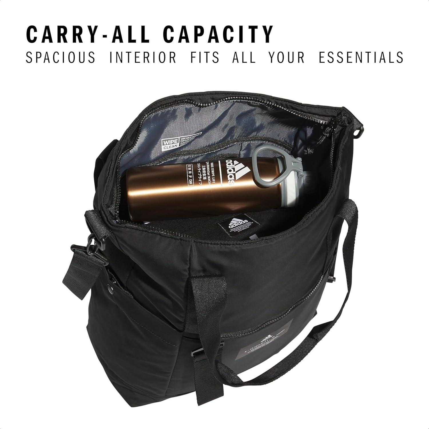 imageadidas All Me Tote for Women Large Crossbody Bag with Shoulder Strap Black20 OSFABlack20