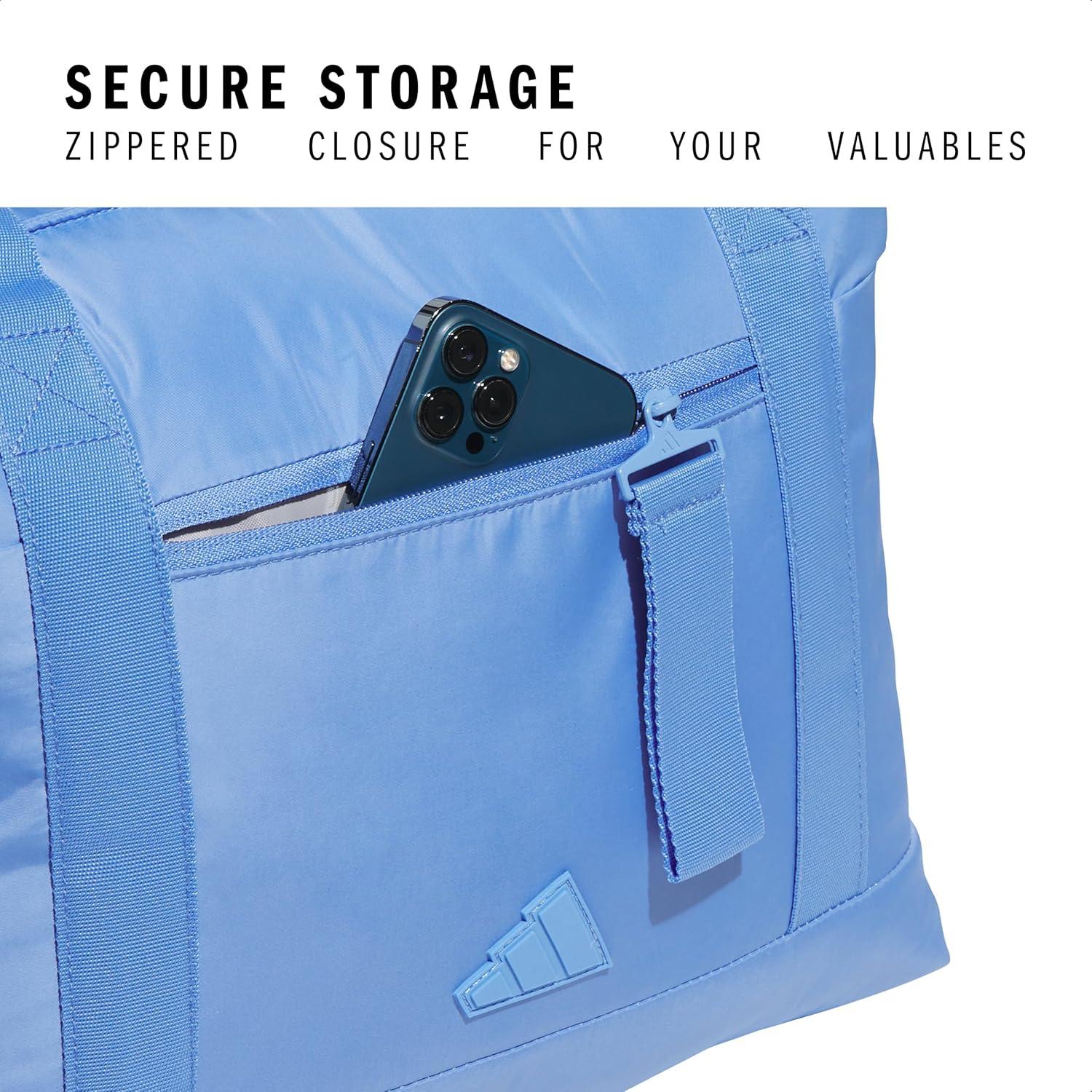 imageadidas All Me Tote for Women Large Crossbody Bag with Shoulder Strap Black20 OSFABlue Fusion30