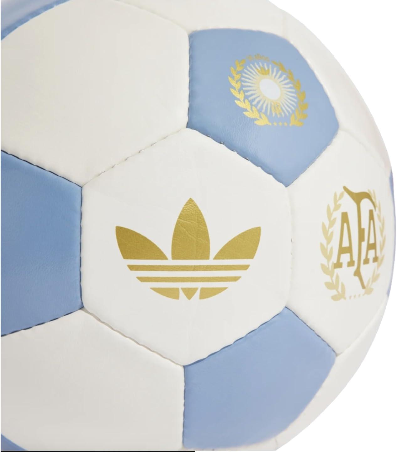 imageadidas Argentina 50 Years Soccer Ball Commemorative Edition Size 5 Soccer Ball HandStitched with Special HeritageInspired Badge Inflation Required