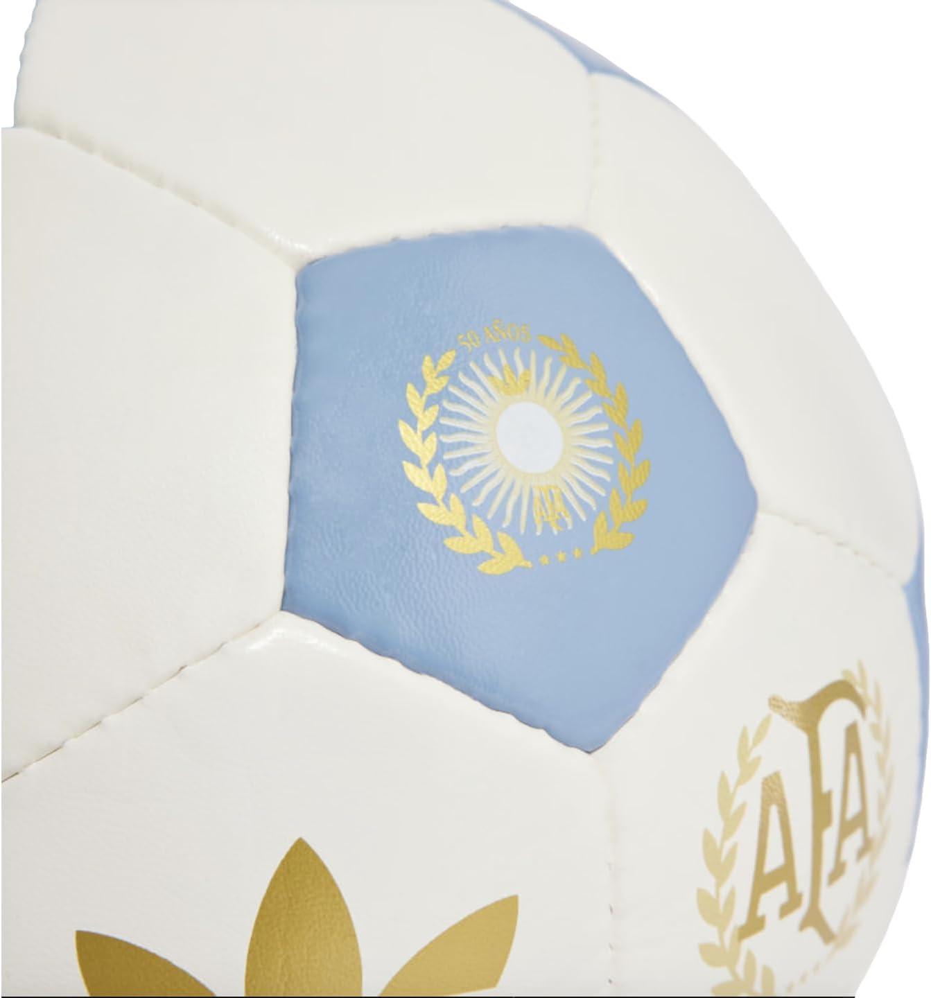 imageadidas Argentina 50 Years Soccer Ball Commemorative Edition Size 5 Soccer Ball HandStitched with Special HeritageInspired Badge Inflation Required