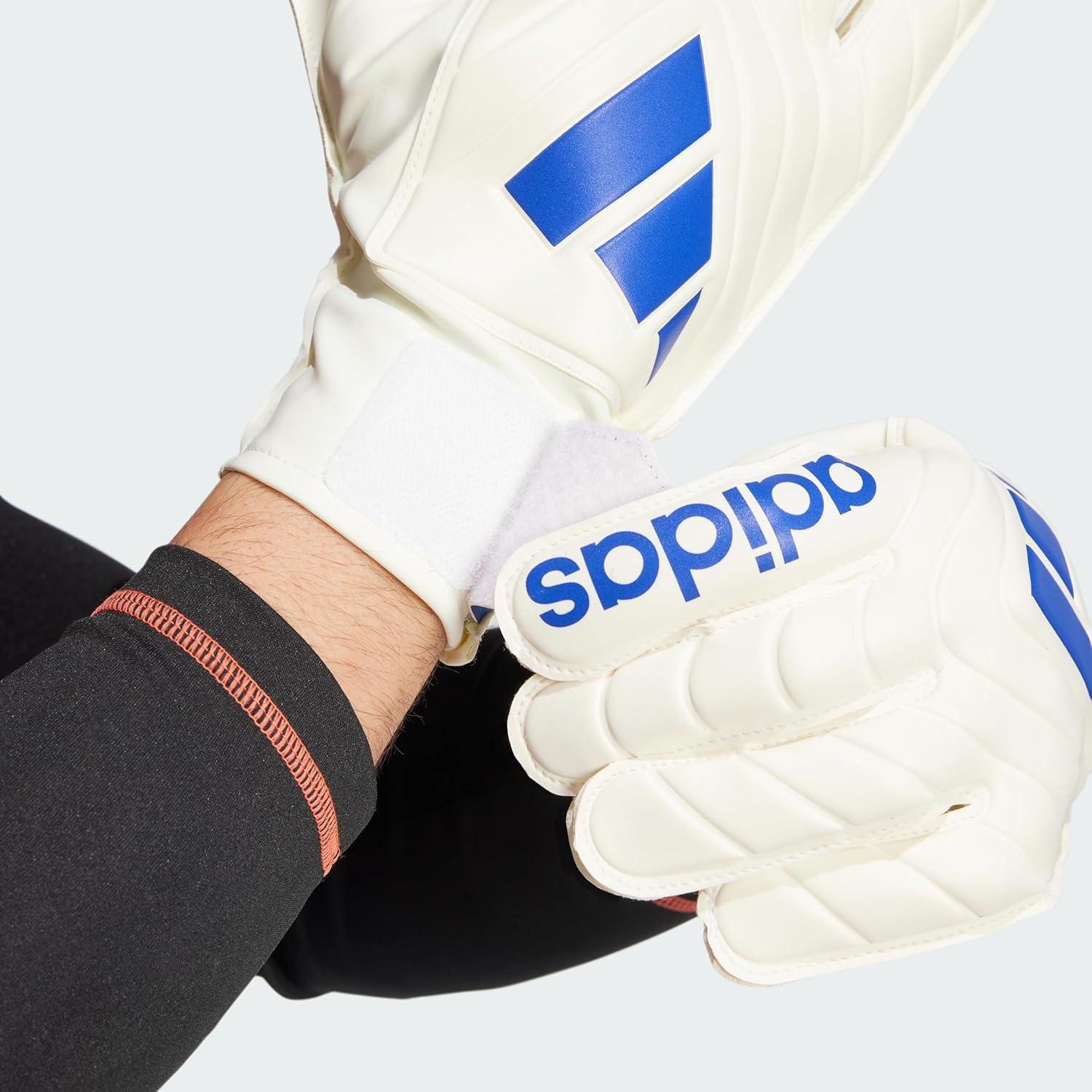 imageadidas Copa Club Goalie Soccer GlovesWhiteLucid BlueSolar Red