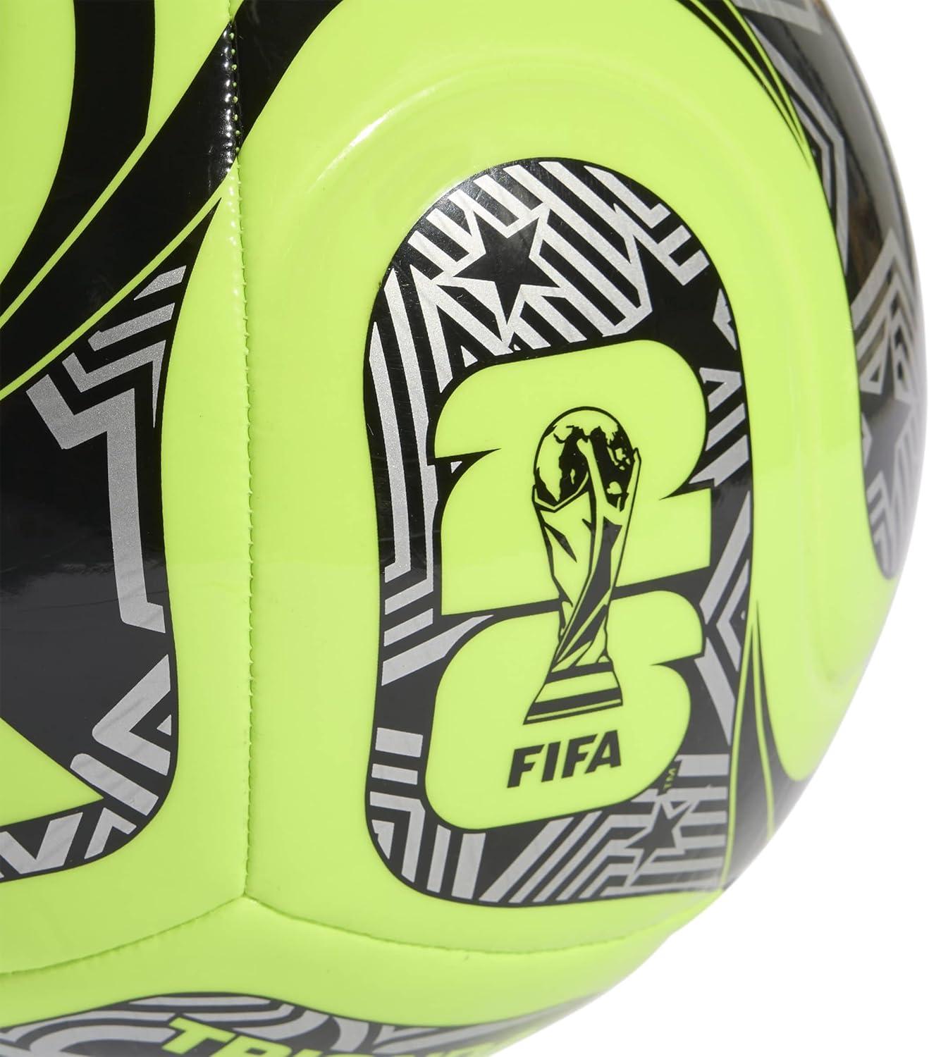 imageadidas FIFA World Cup 26 Trionda Soccer BallLucid LemonBlackSilver MetallicClub