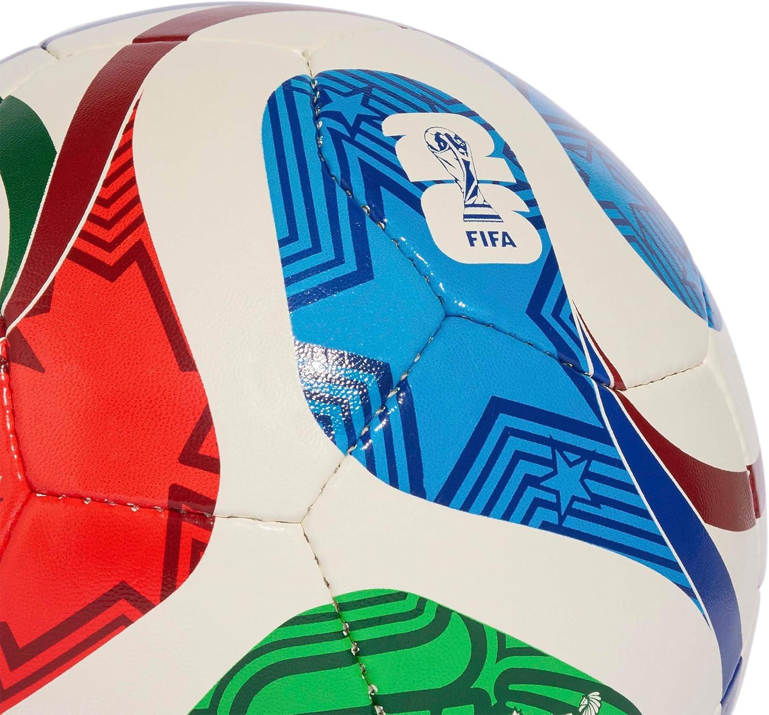 imageadidas FIFA World Cup 26 Trionda Soccer BallWhiteTeam Royal BlueSolar BluePower RedTraining Sala