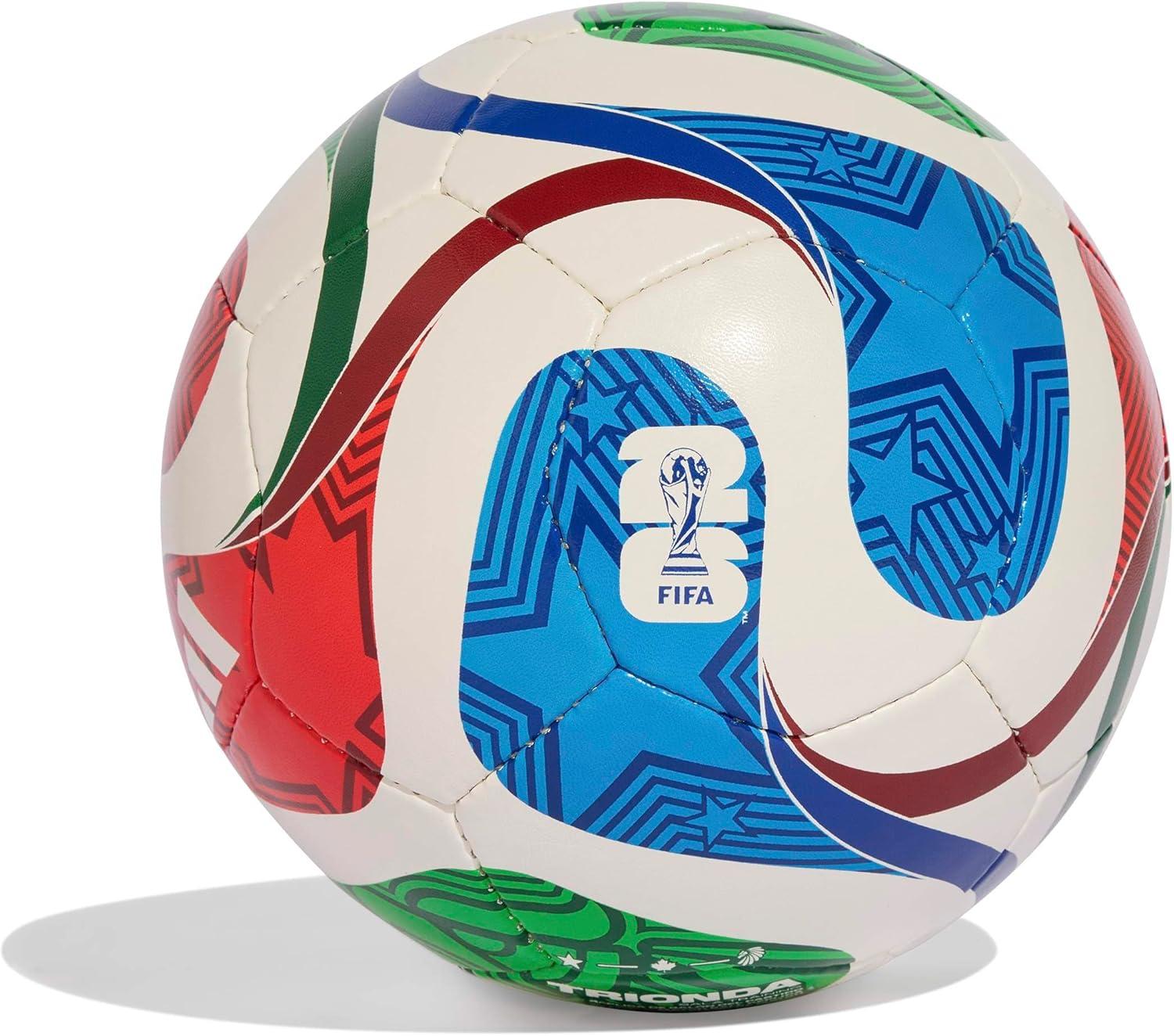 imageadidas FIFA World Cup 26 Trionda Soccer BallWhiteTeam Royal BlueSolar BluePower RedTraining Sala