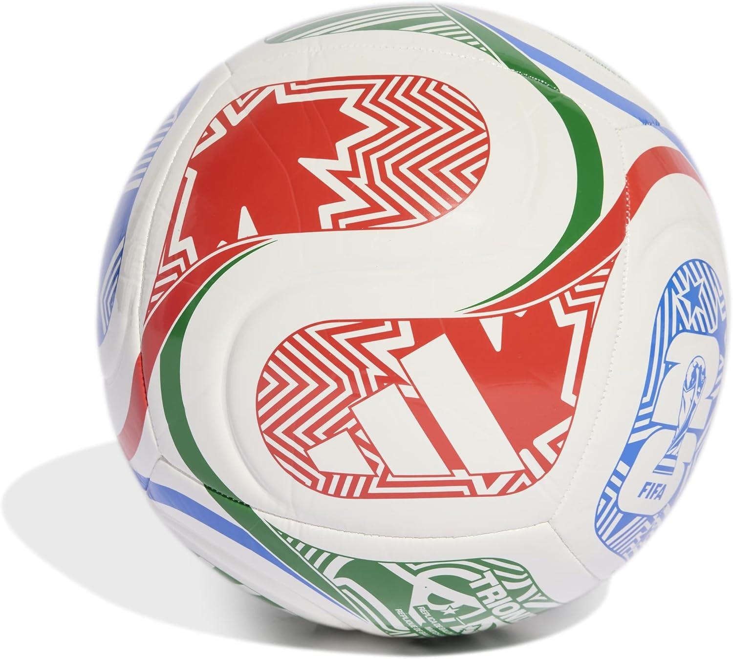 imageadidas FIFA World Cup 26 Trionda Soccer BallWhiteVivid RedGlory BlueGreenClub
