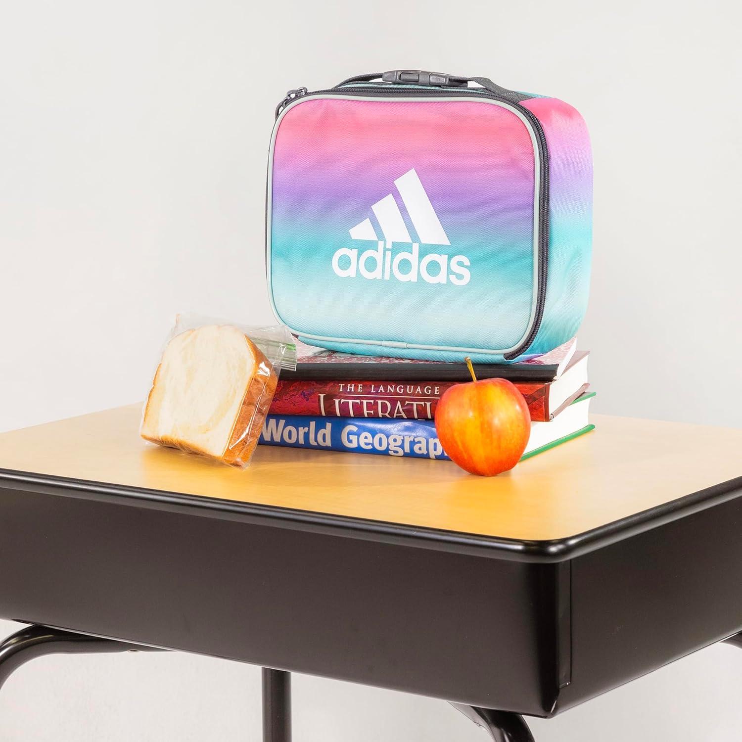 imageadidas Foundation Insulated Lunch Bag for Men and Women Nomad Camo GreySolar GoldSolar RedGradient Rose Tone PinkWhiteOnix Grey