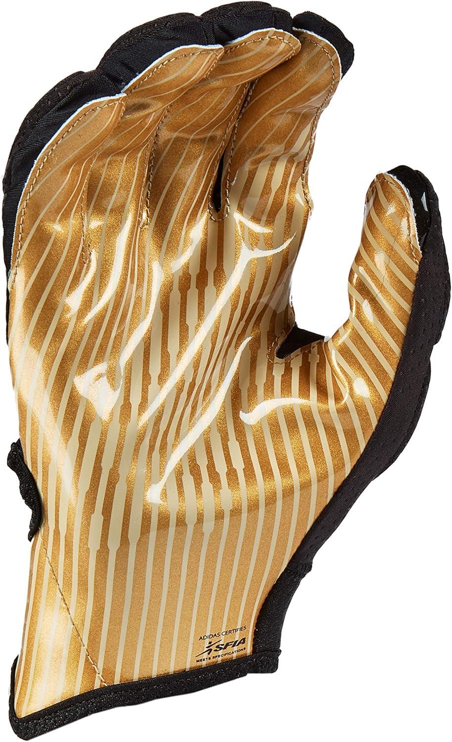 imageadidas Freak 50 Padded Adult Football Receiver GloveBlackMetallic Gold