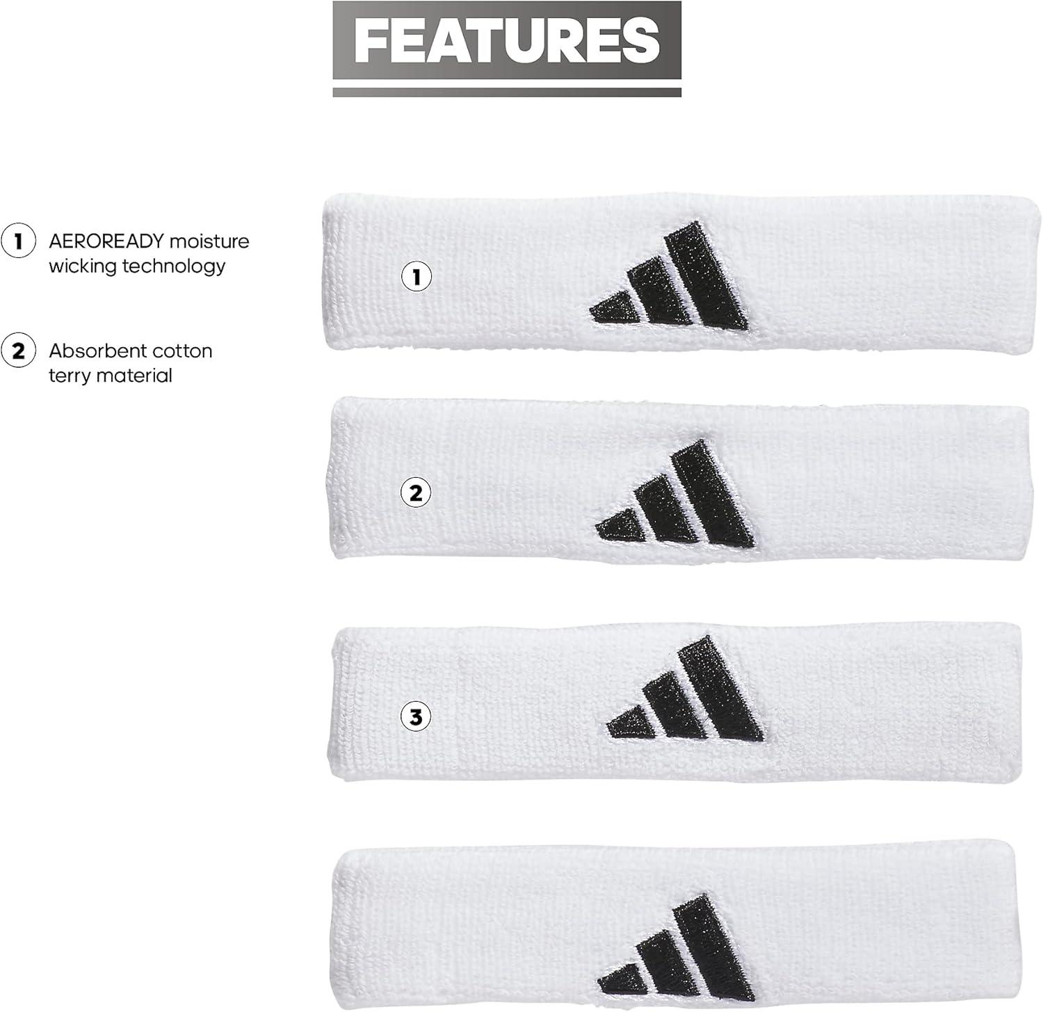 imageadidas Interval 34inch Bicep Band WhiteBlack2 One Size