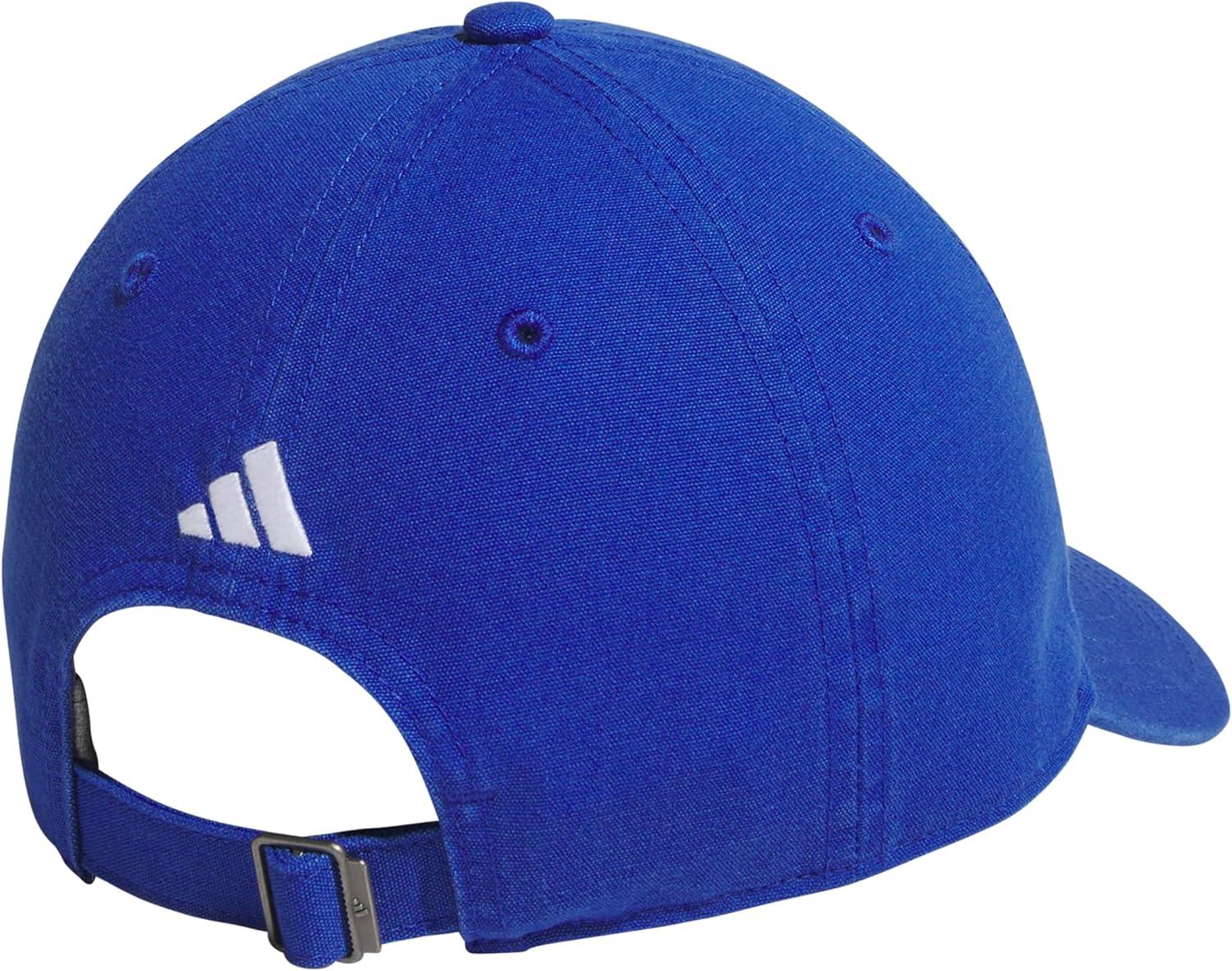 imageadidas Kids Baseball Cap for Boys and Girls Youth Washed Cotton Adjustable Hat Ultimate SaturdayTeam Royal BlueWhite