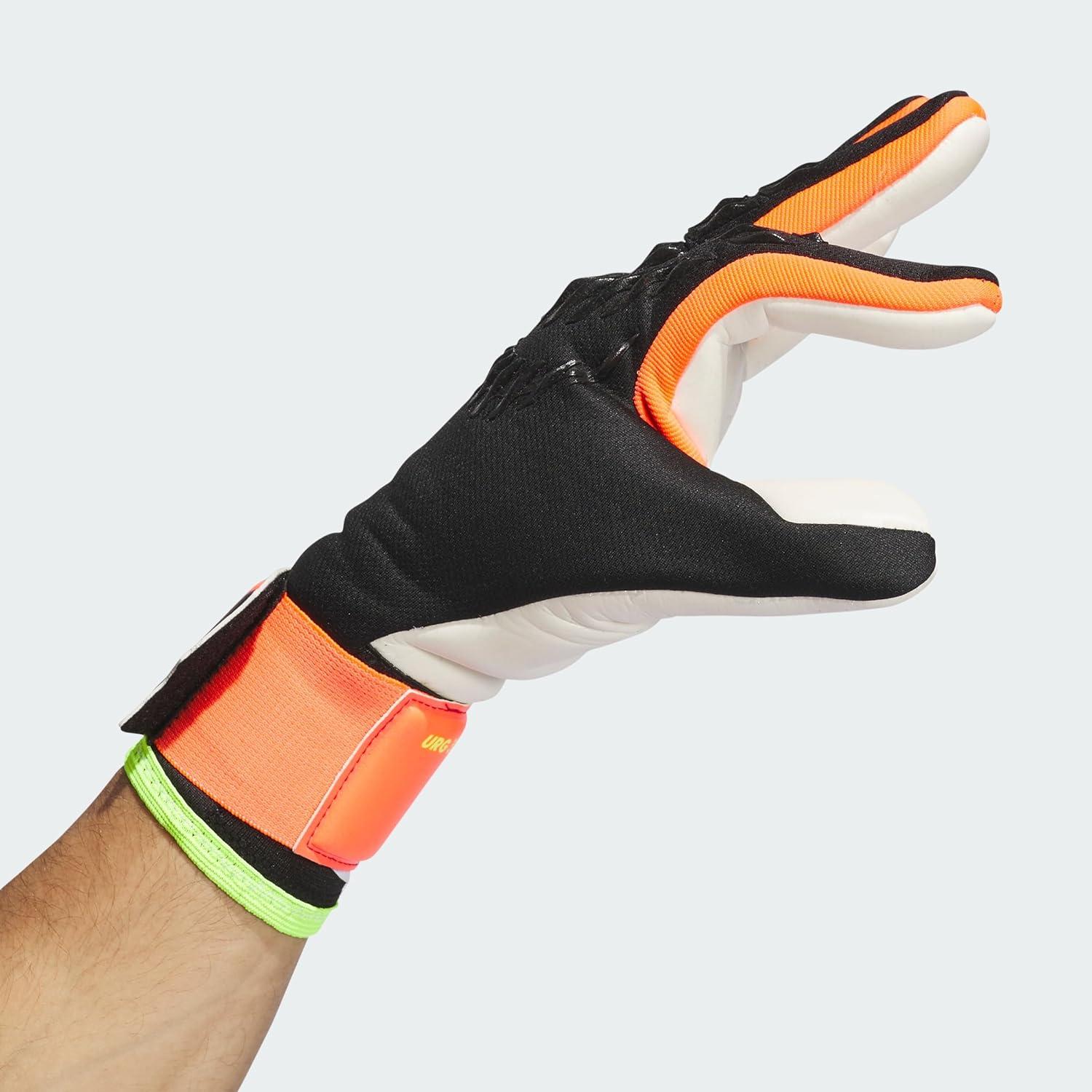 imageadidas League Predator Goalie GlovesBlackSolar RedSolar Yellow