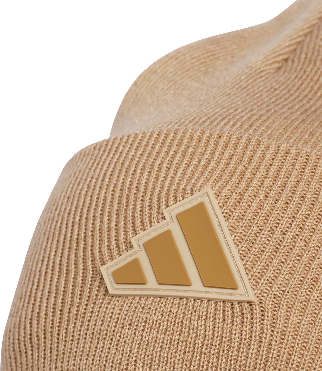 imageadidas Mens Beanie Postseason Tall Fit Slouchy Cuffed Knit Winter HatWarm Sandstone BeigeBrown Desert