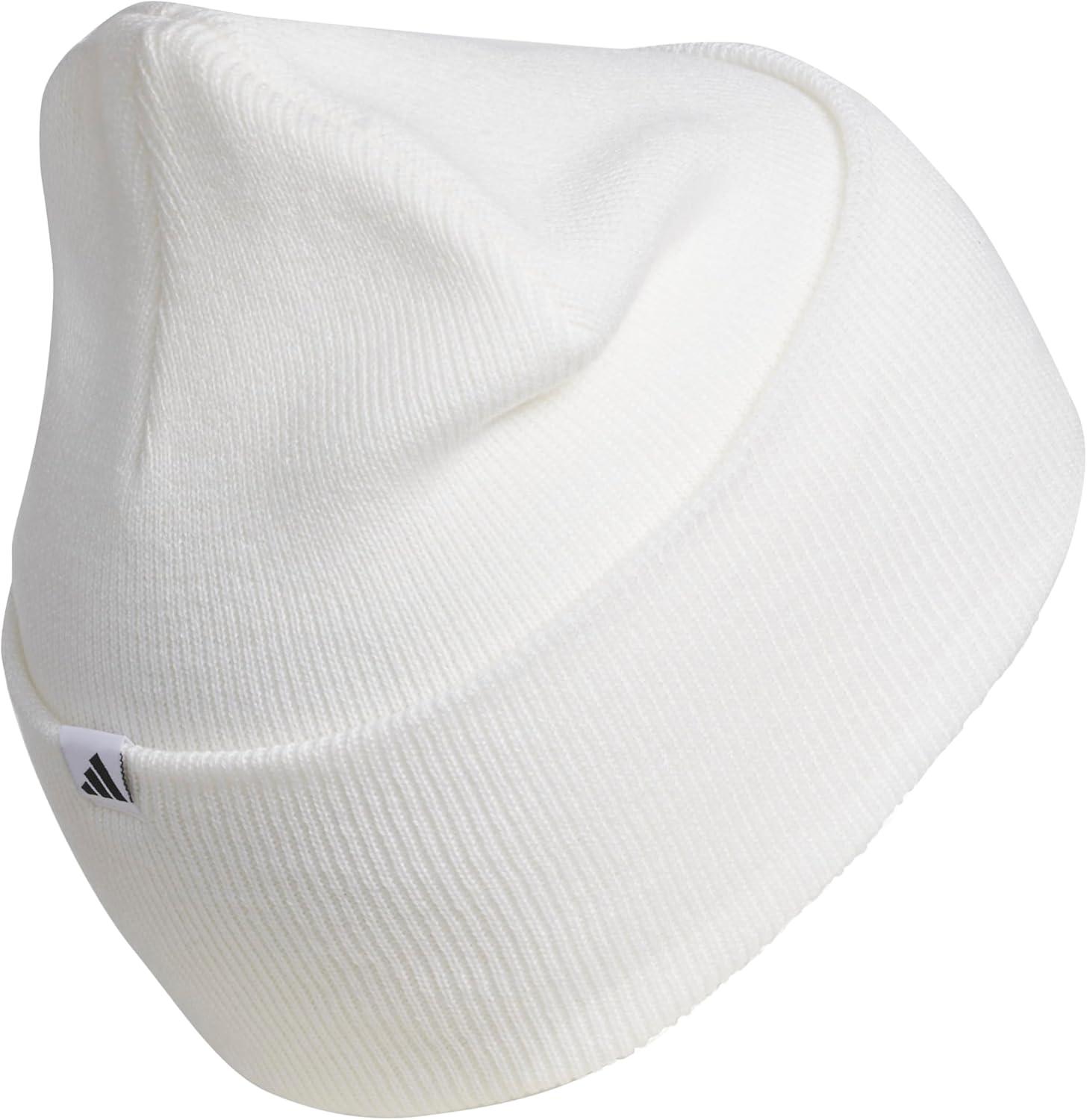 imageadidas Mens Beanie Postseason Tall Fit Slouchy Cuffed Knit Winter HatWhiteBlack