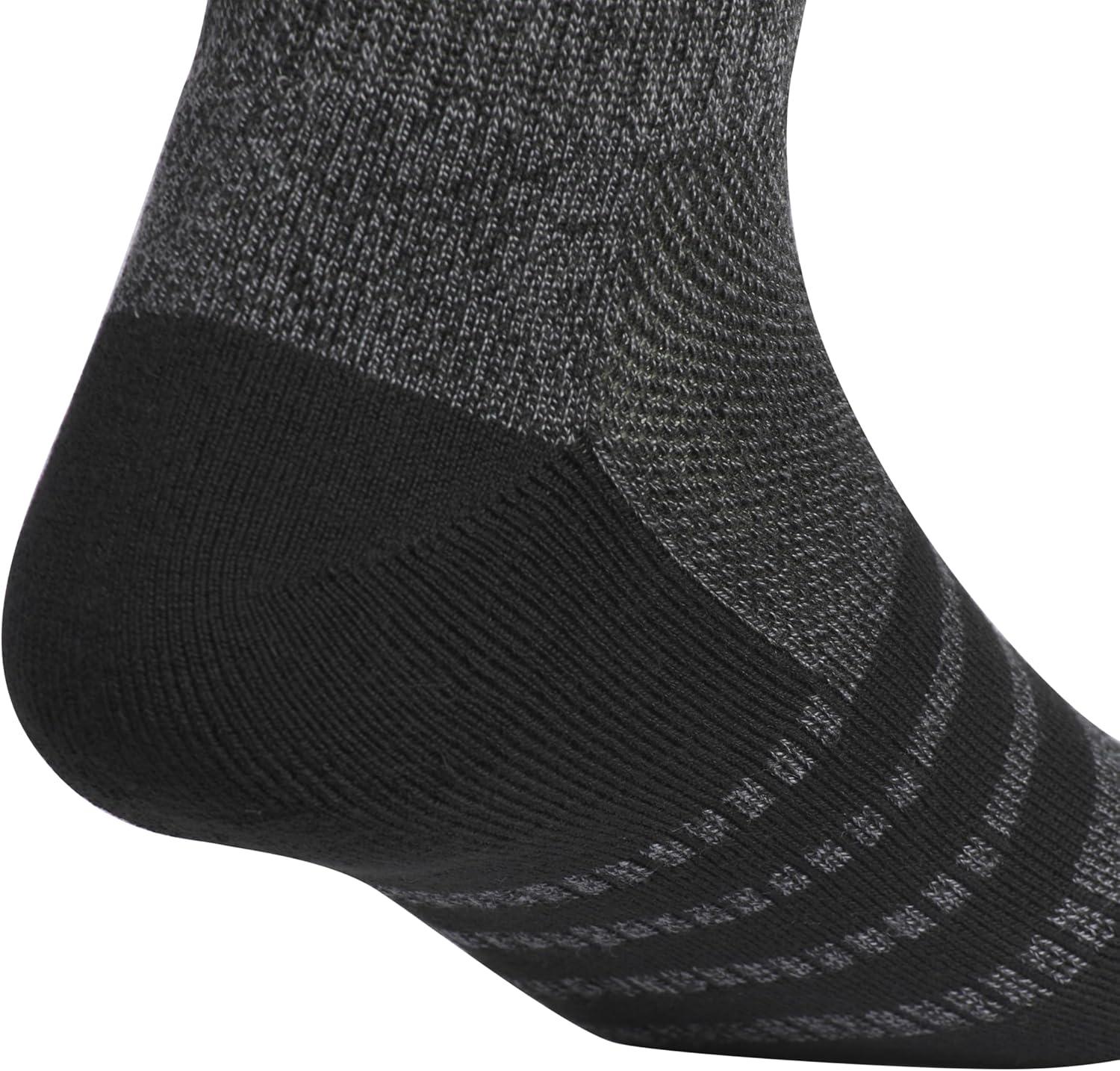 imageadidas Mens Cushioned X 4 3Pack MidCrew SockBlackOnix Grey