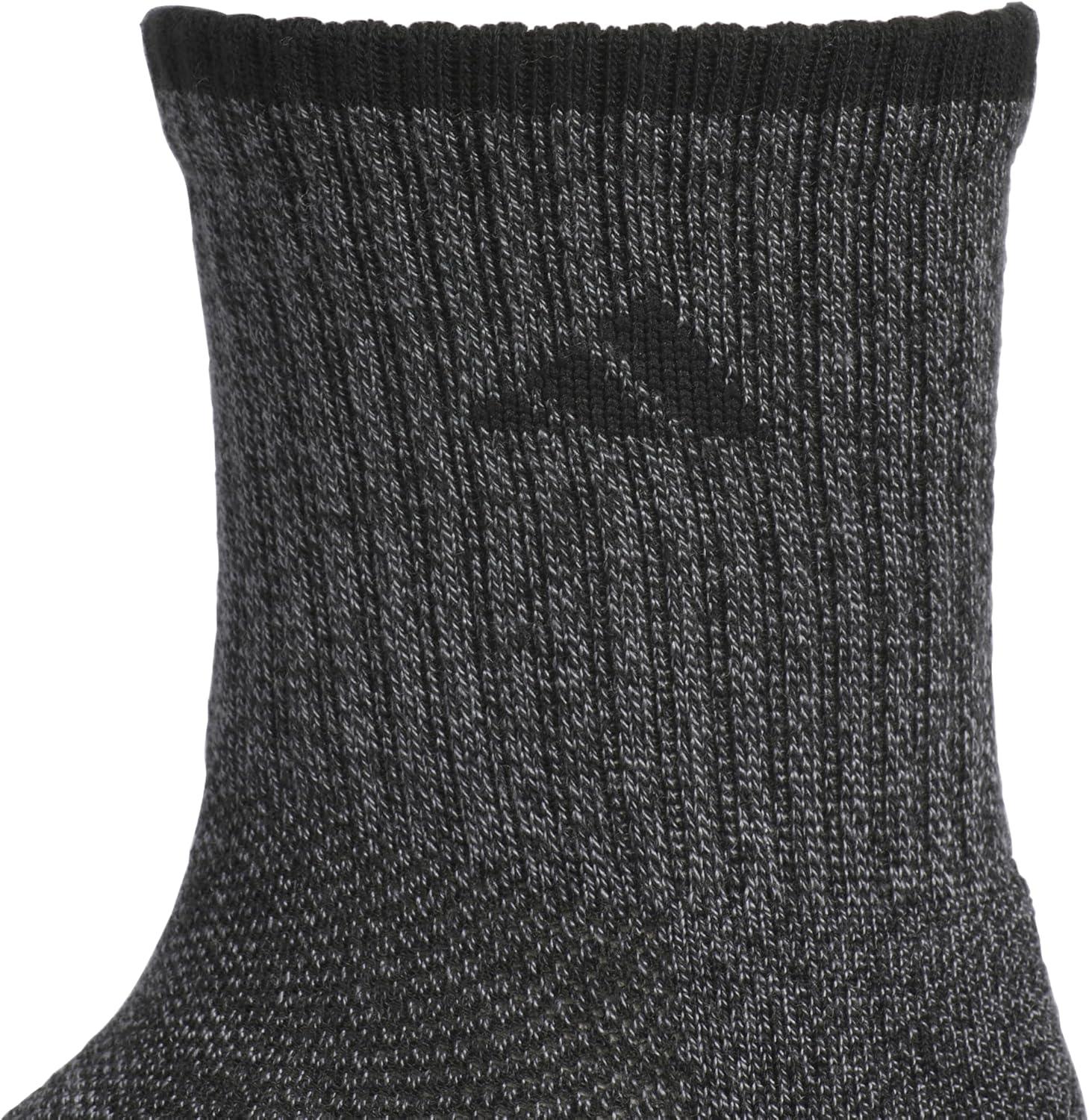 imageadidas Mens Cushioned X 4 3Pack MidCrew SockBlackOnix Grey