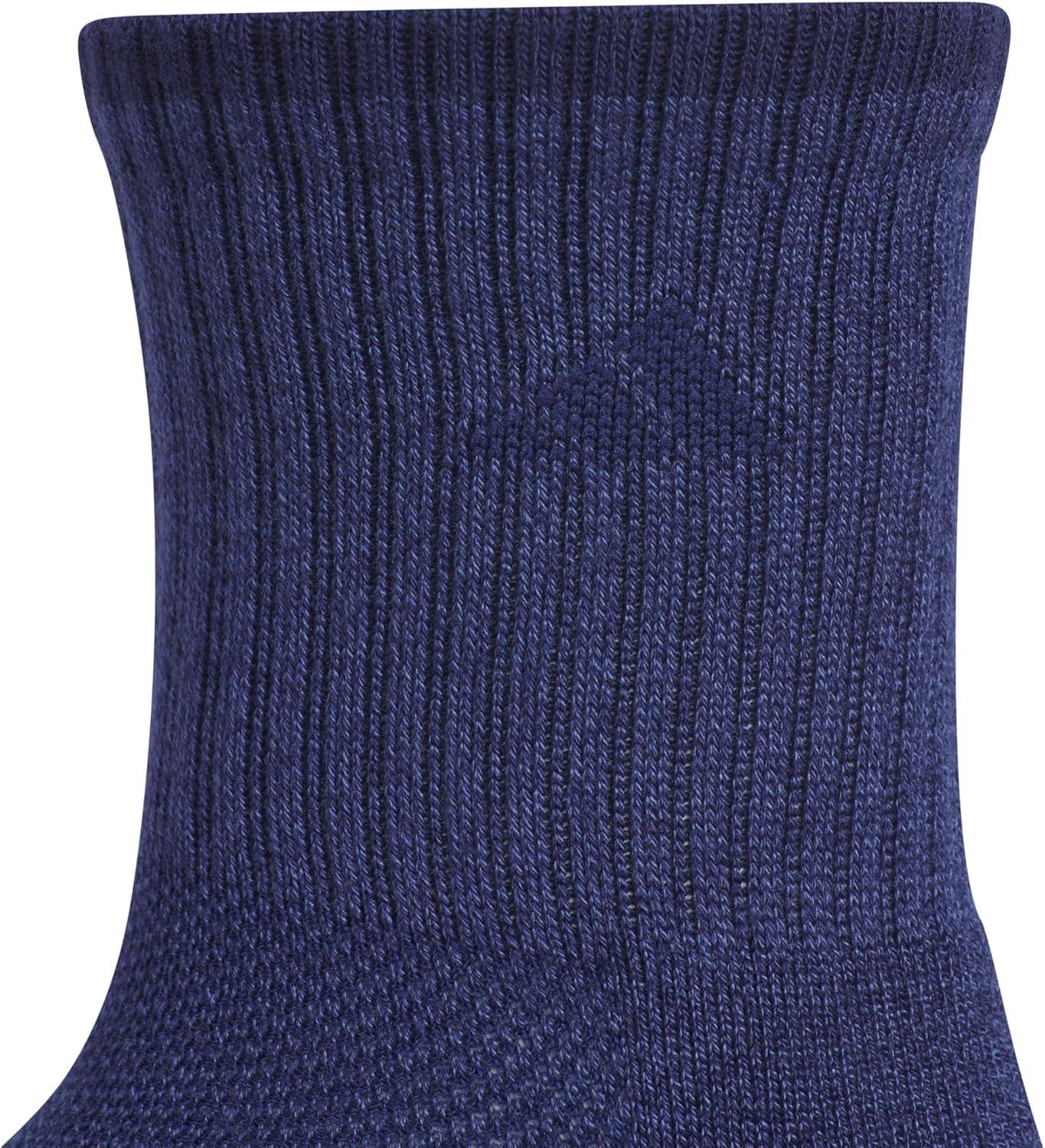 imageadidas Mens Cushioned X 4 3Pack MidCrew SockTech Indigo BlueDark Blue