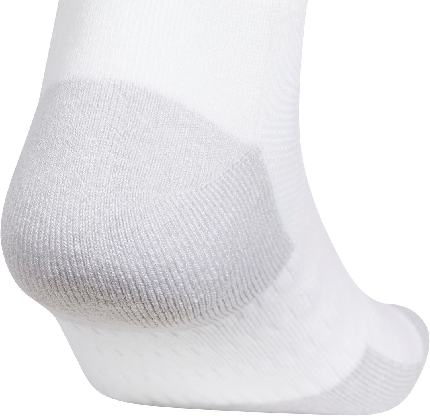 imageadidas Mens Cushioned X 4 3Pack MidCrew SockWhiteClear Onix Grey