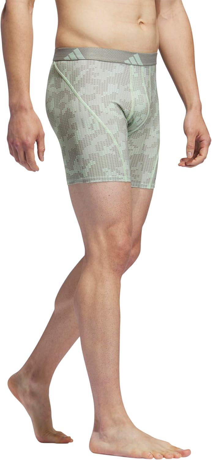 imageadidas Mens Performance Athletic Mesh Boxer Brief Underwear 3Pack Moisture Wicking Sport ComfortDigi Camo Silver Pebblesemi Green SparkSilver Pebble GreySemi Green Spark