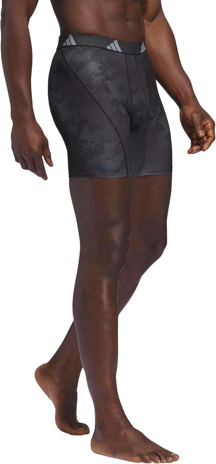 imageadidas Mens Performance Athletic Mesh Boxer Brief Underwear 3Pack Moisture Wicking Sport ComfortDrift OnixblackBlackBlack