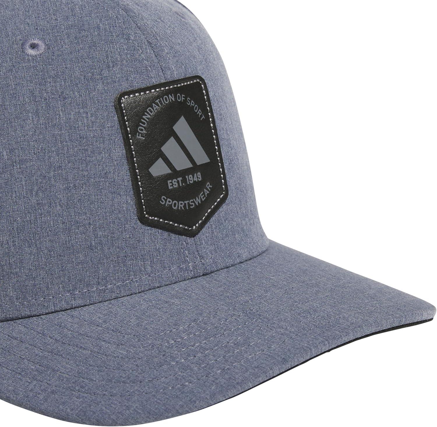 imageadidas Mens Scorecard High Crown Low Curve Brim Snapback Adjustable Fit Course Style HatDark BlueBlackGrey