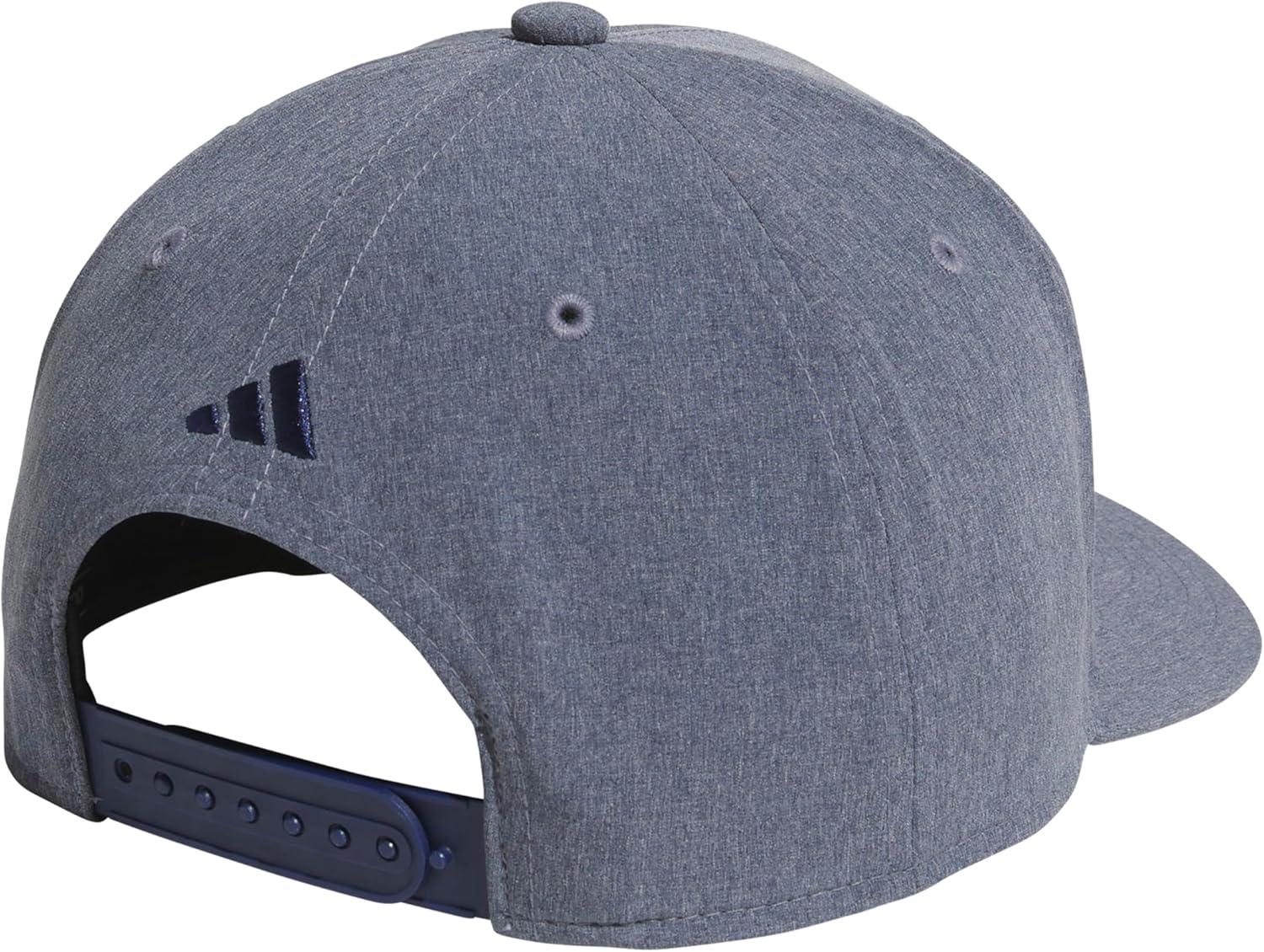imageadidas Mens Scorecard High Crown Low Curve Brim Snapback Adjustable Fit Course Style HatDark BlueBlackGrey