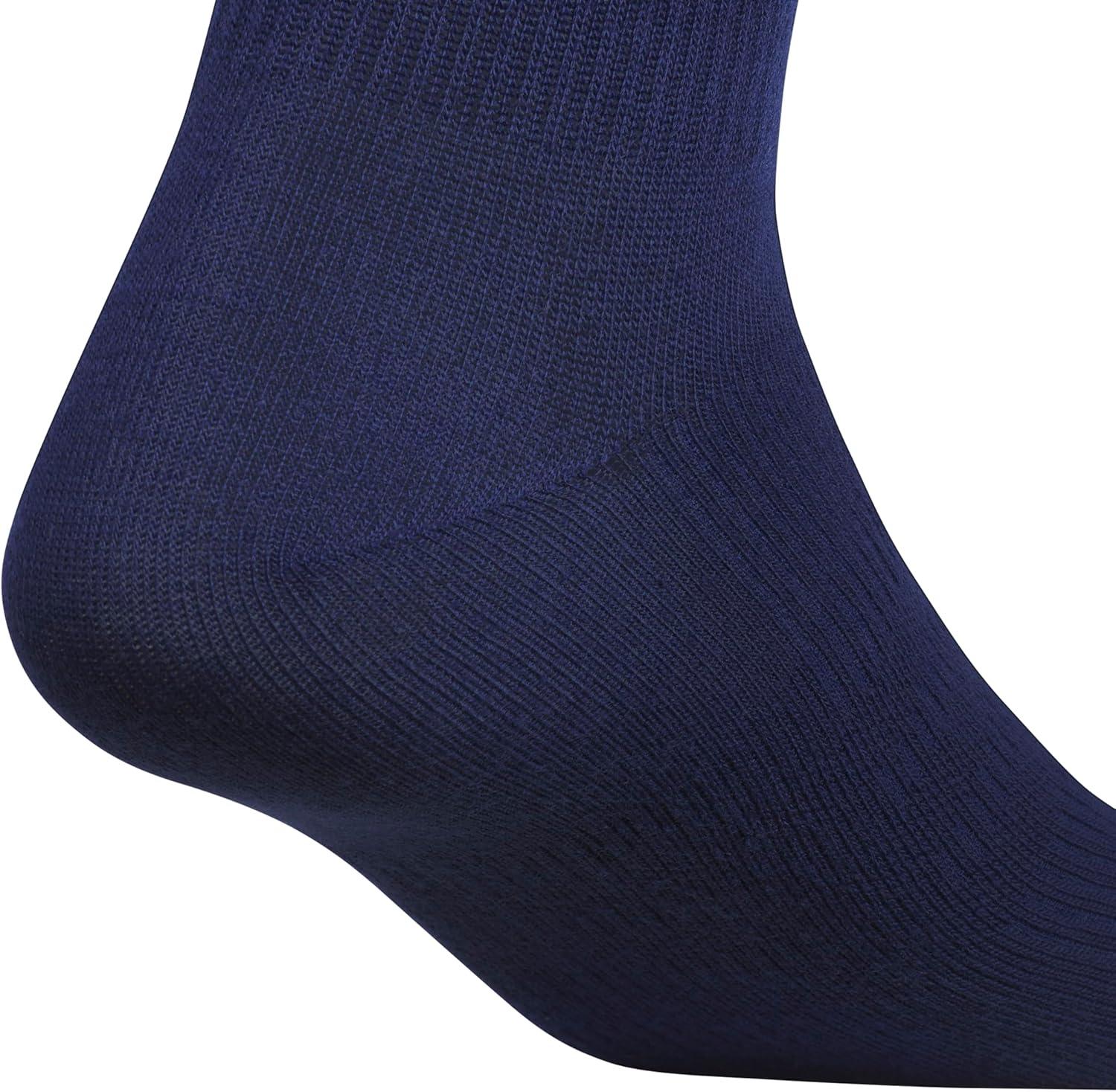 imageadidas Mens Superlite Quarter Socks 6Pack Durable Lightweight Athletic Breathable with Compression Arch SupportDark BlueTech Indigo BlueCrew Blue