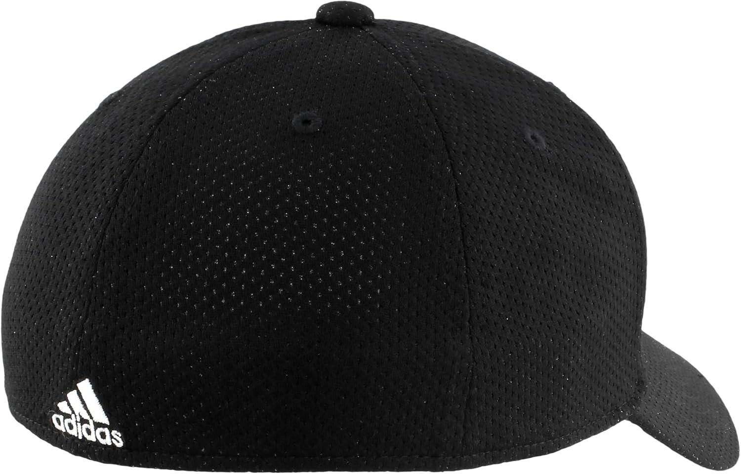 imageadidas Mens Zags 20 Structured Mid Crown AFlex Stretch Fit HatBaseball CapBlack