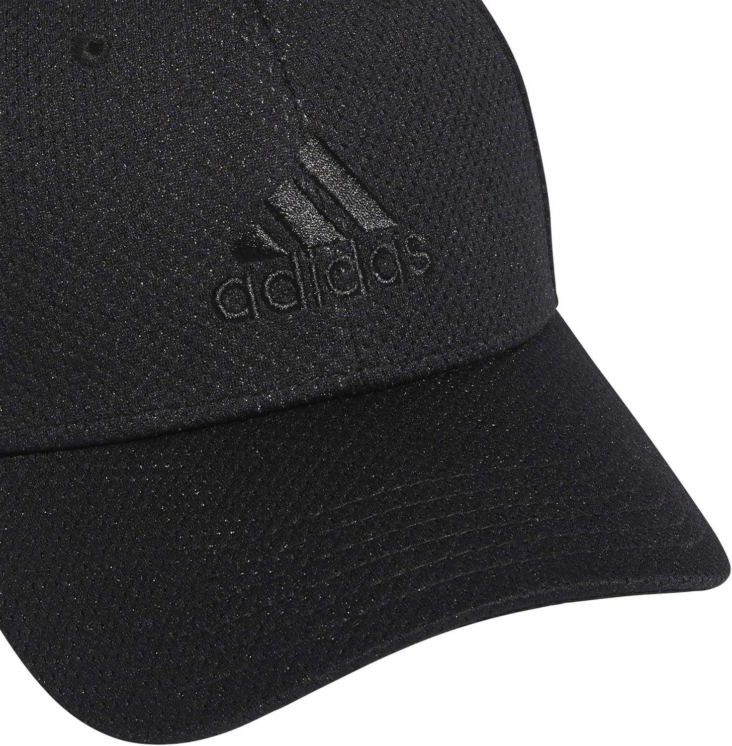 imageadidas Mens Zags 20 Structured Mid Crown AFlex Stretch Fit HatBaseball CapBlackBlack