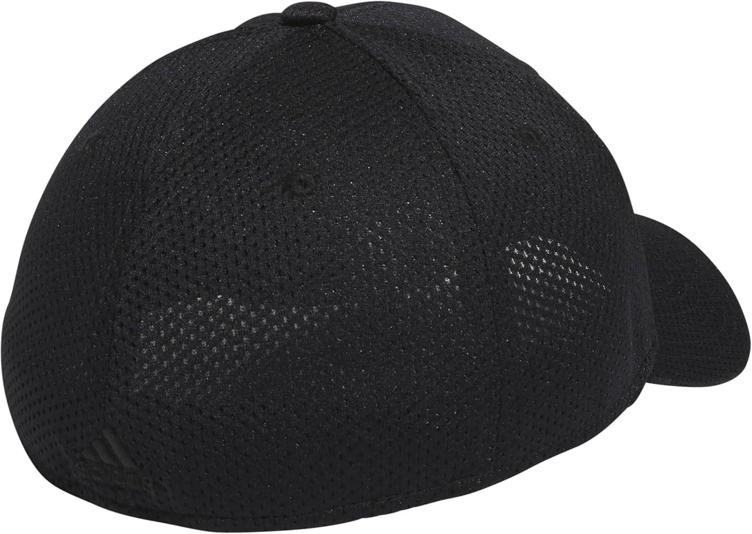 imageadidas Mens Zags 20 Structured Mid Crown AFlex Stretch Fit HatBaseball CapBlackBlack