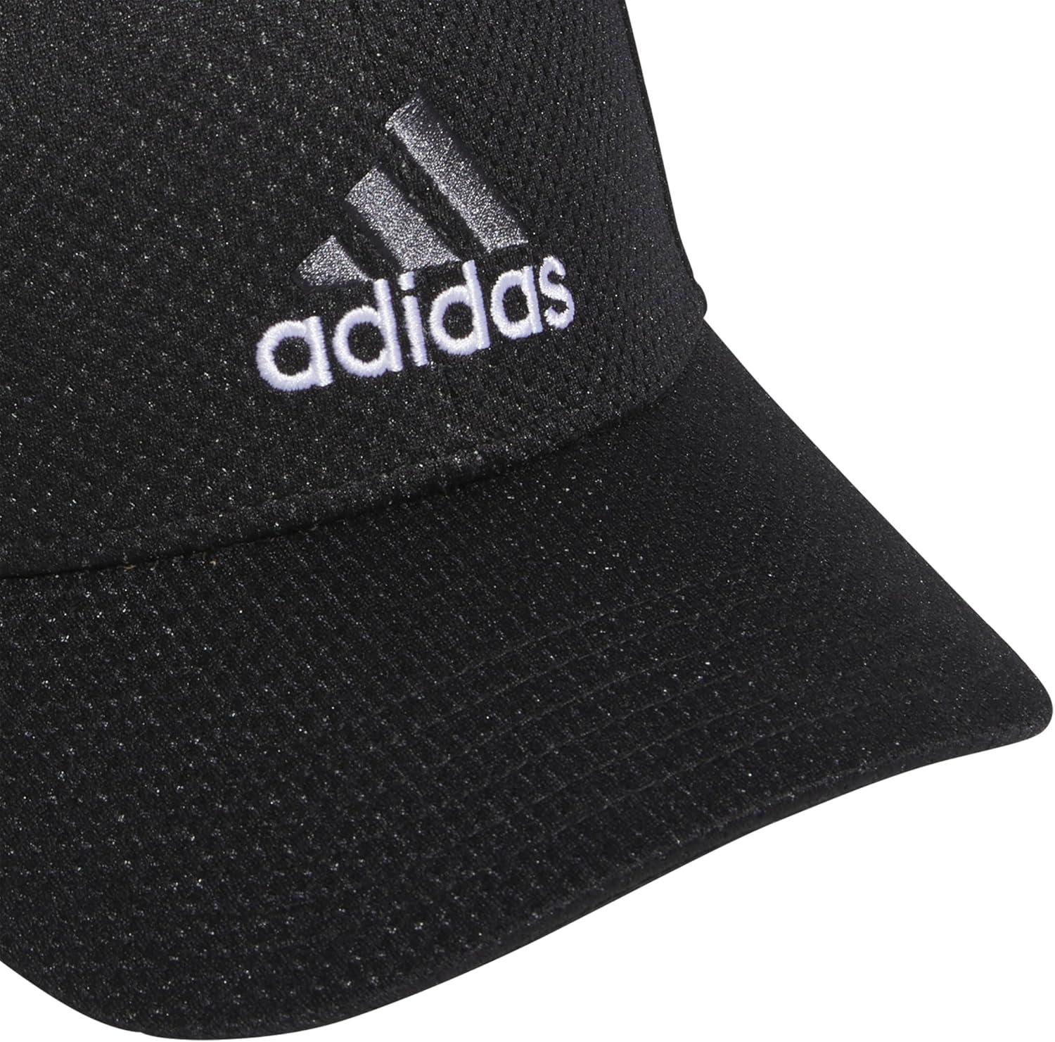 imageadidas Mens Zags 20 Structured Mid Crown AFlex Stretch Fit HatBaseball CapBlackWhite