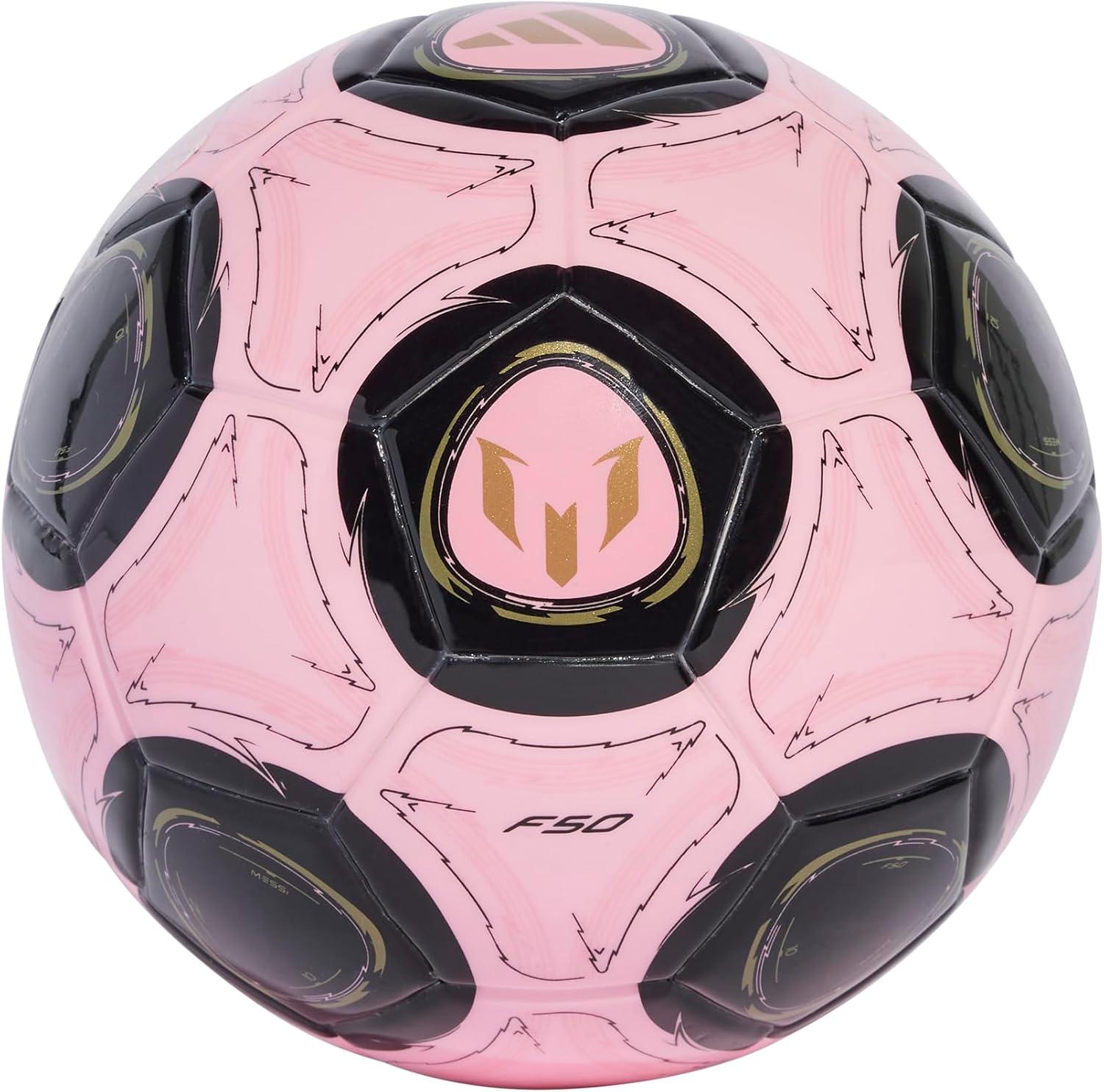 imageadidas Mini Soccer BallPinkBlackDark Football Gold