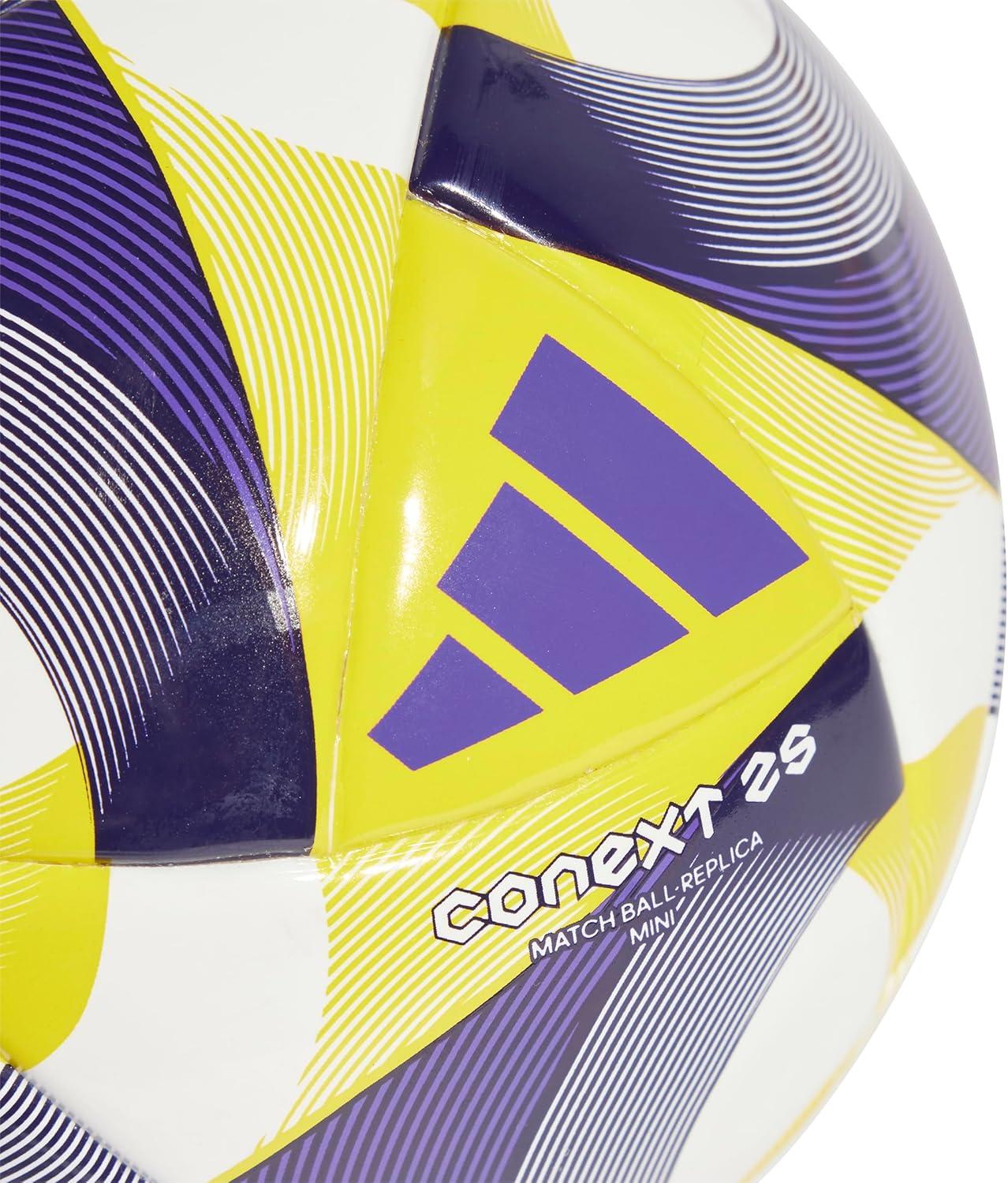 imageadidas Mini Soccer BallWhiteYellowPantone