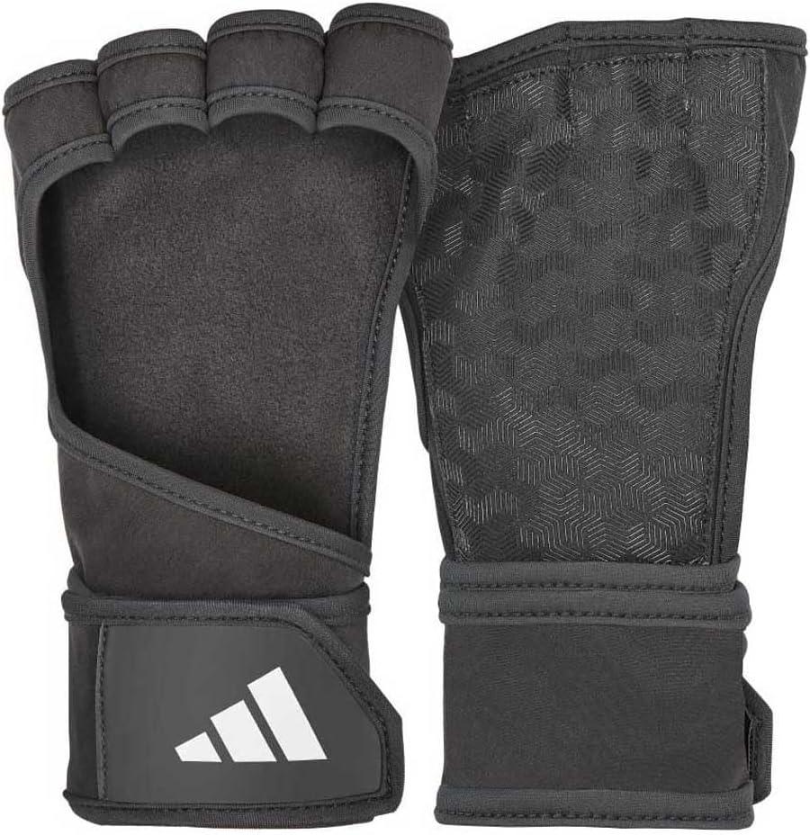 imageadidas OpenBack Training ampamp Weightlifting Gloves Fingerless Workout GlovesExtra Small