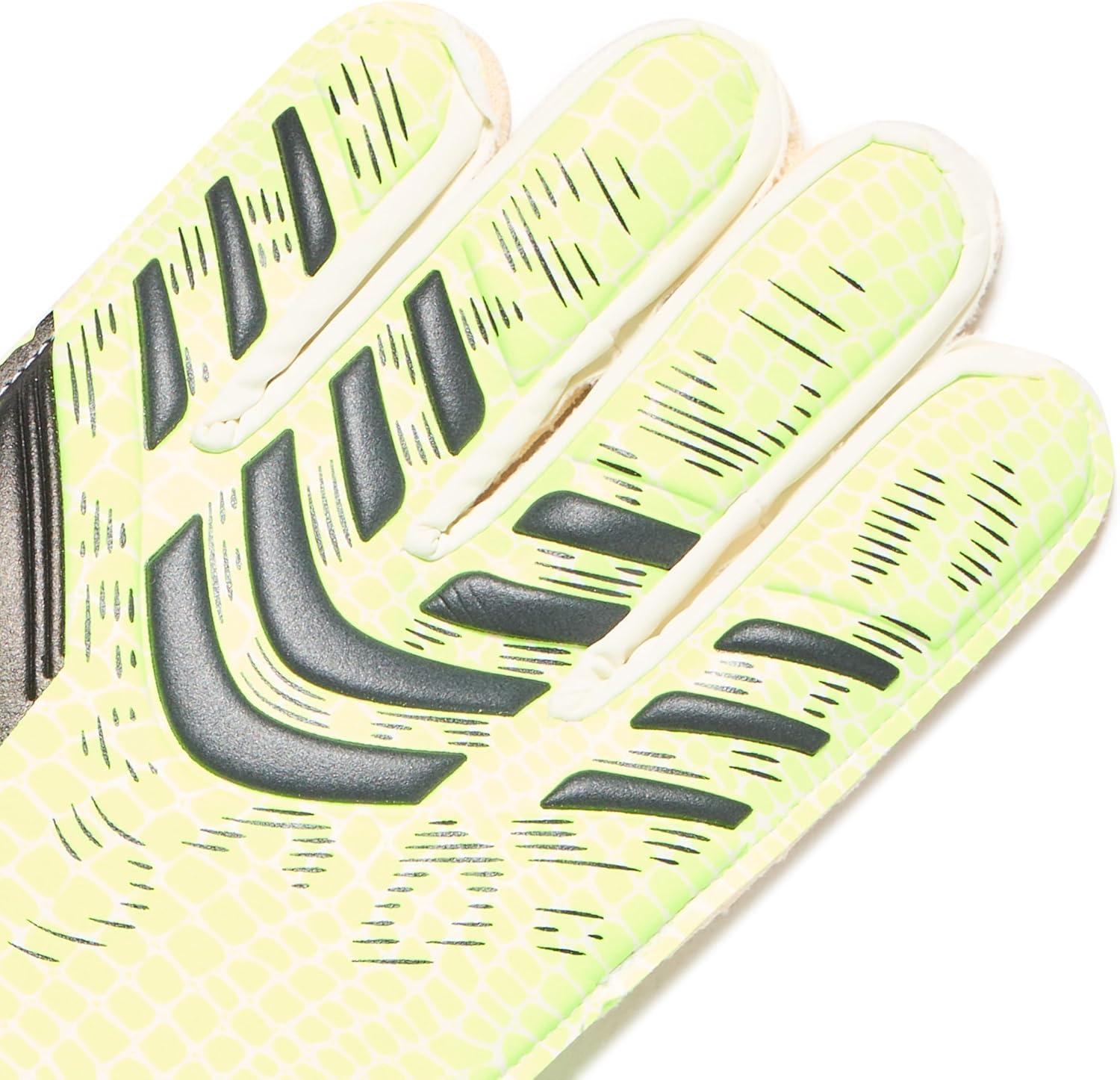 imageadidas Predator Match Fingersave Goalie Soccer GlovesLucid LemonWhiteBlack