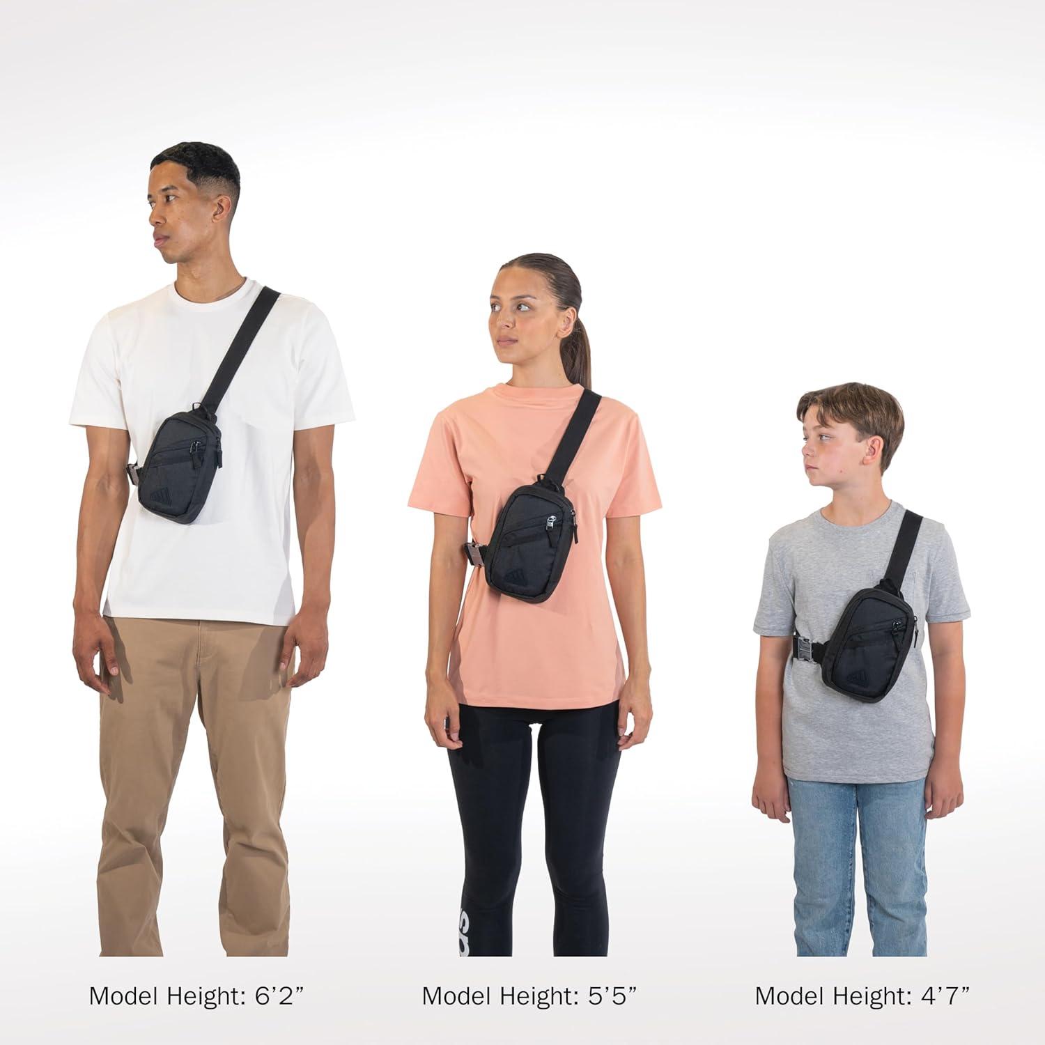 imageadidas Prime Mini Sling Crossbody Bag Small Size for Festivals and Travel Black OSFAAurora Ruby Red