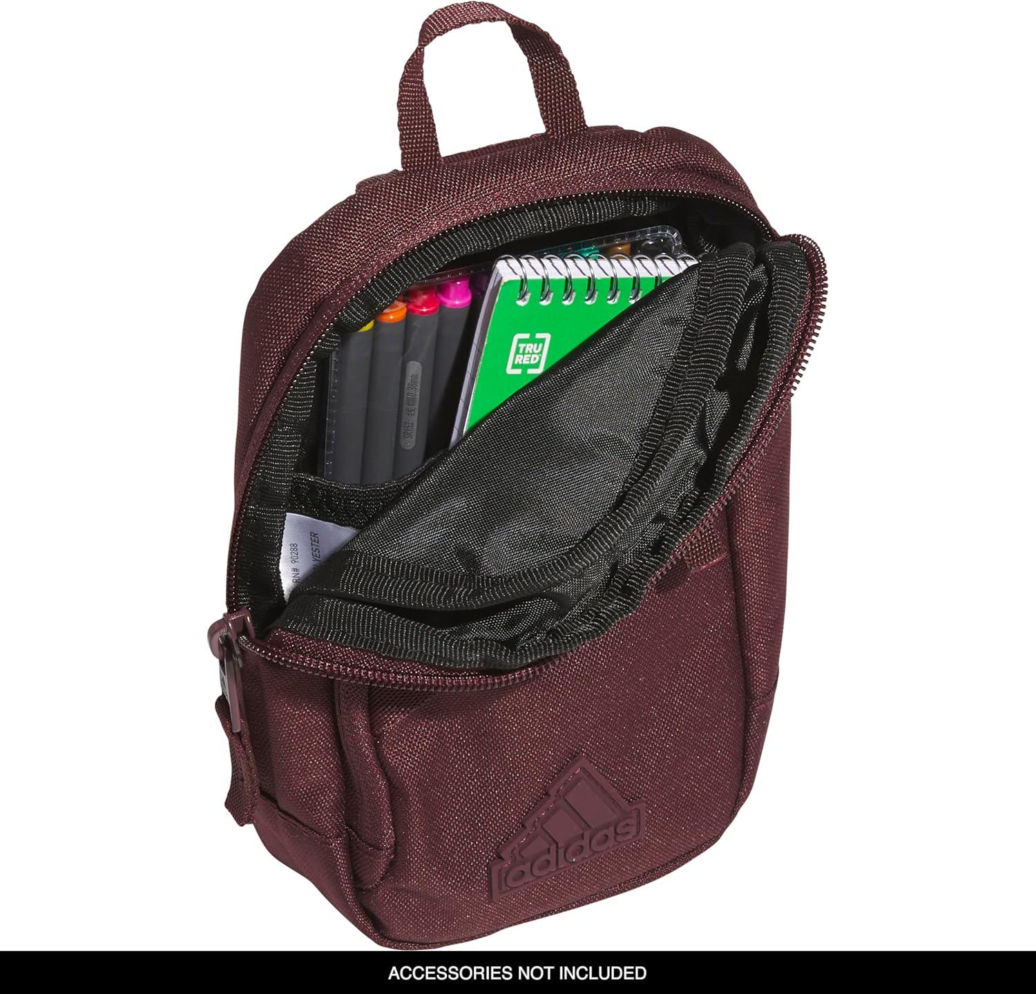 imageadidas Prime Mini Sling Crossbody Bag Small Size for Festivals and Travel Black OSFAAurora Ruby Red