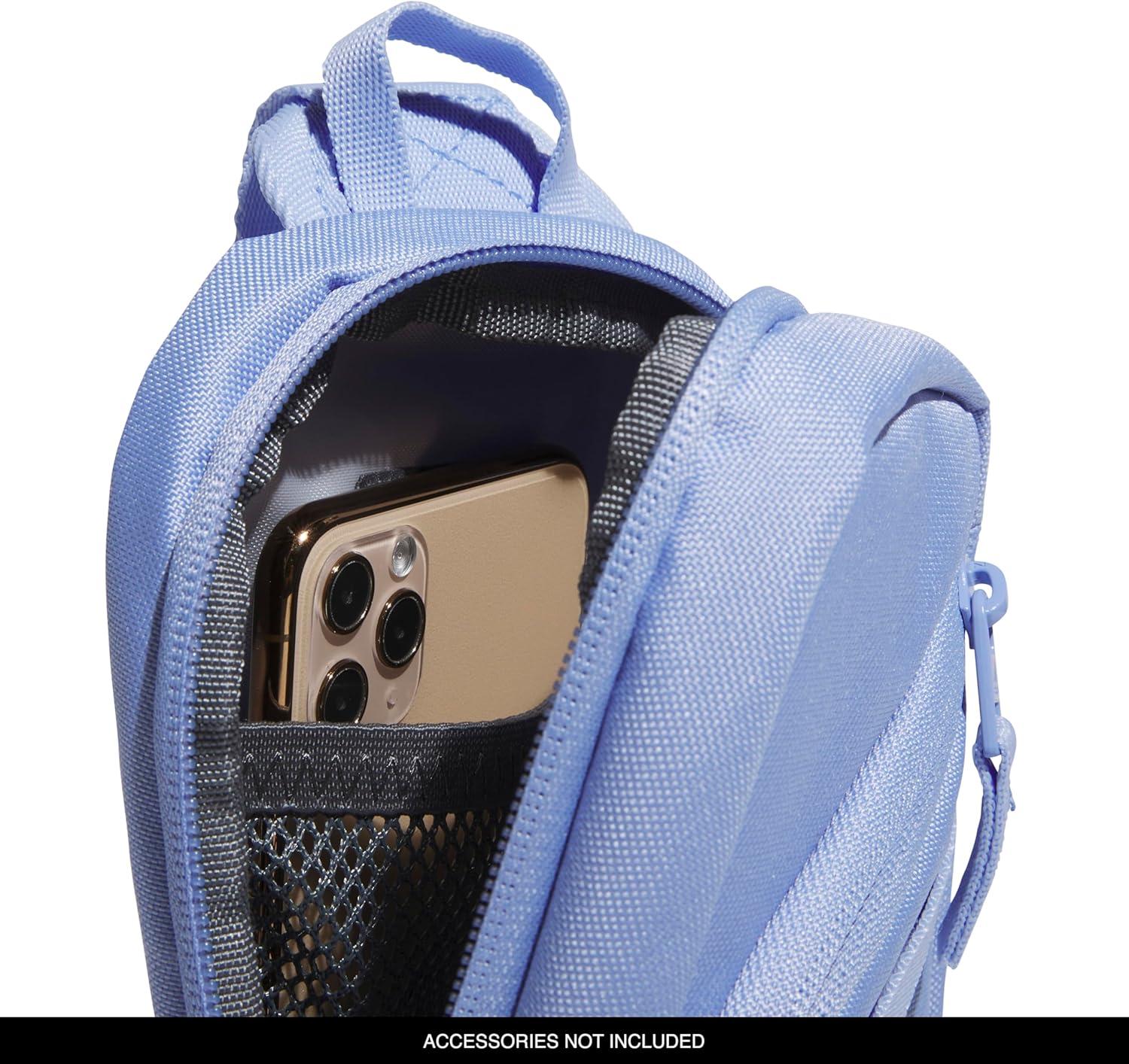 imageadidas Prime Mini Sling Crossbody Bag Small Size for Festivals and Travel Black OSFABlue Spark