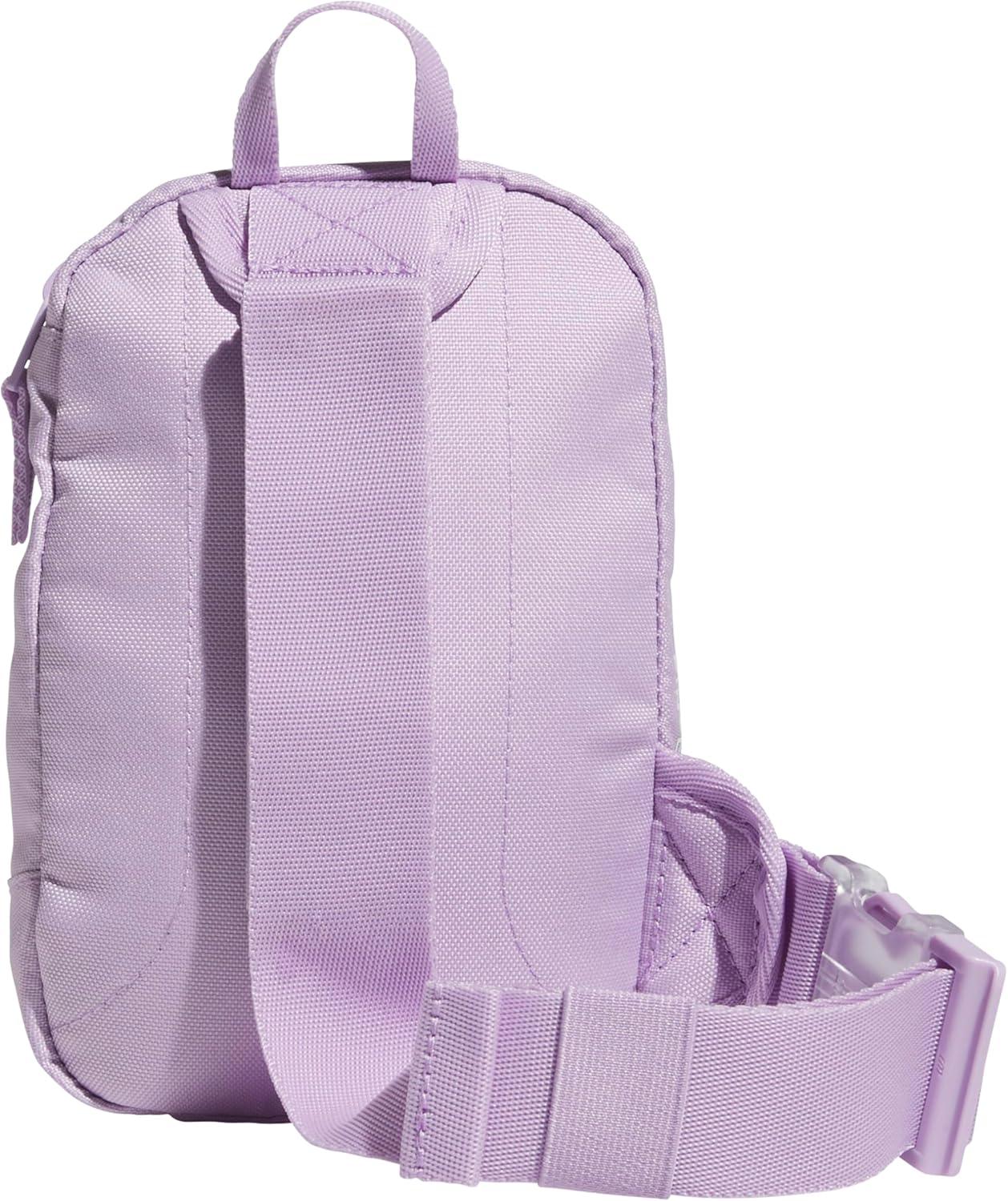 imageadidas Prime Mini Sling Crossbody Bag Small Size for Festivals and Travel Black OSFAPowder Plum Purple