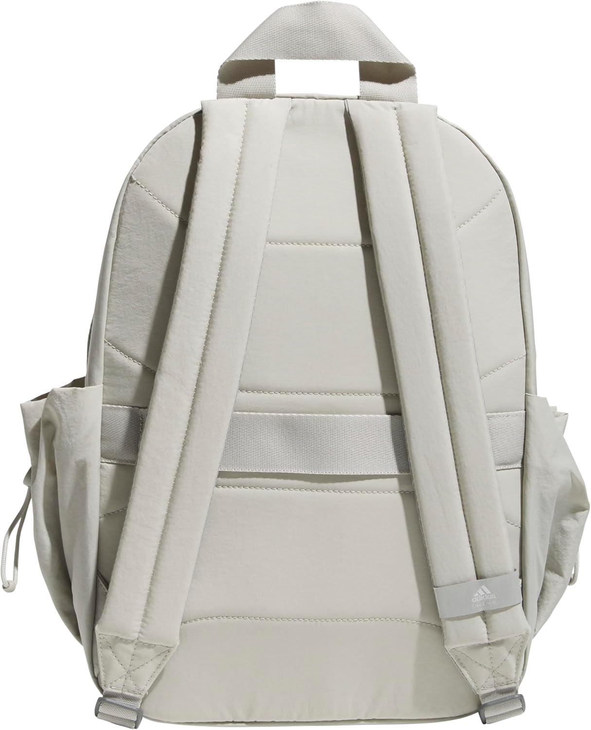 imageadidas Small Backpack for Women  Weekender Lightweight Bag with Laptop Sleeve Metal Grey One SizeMetal Grey