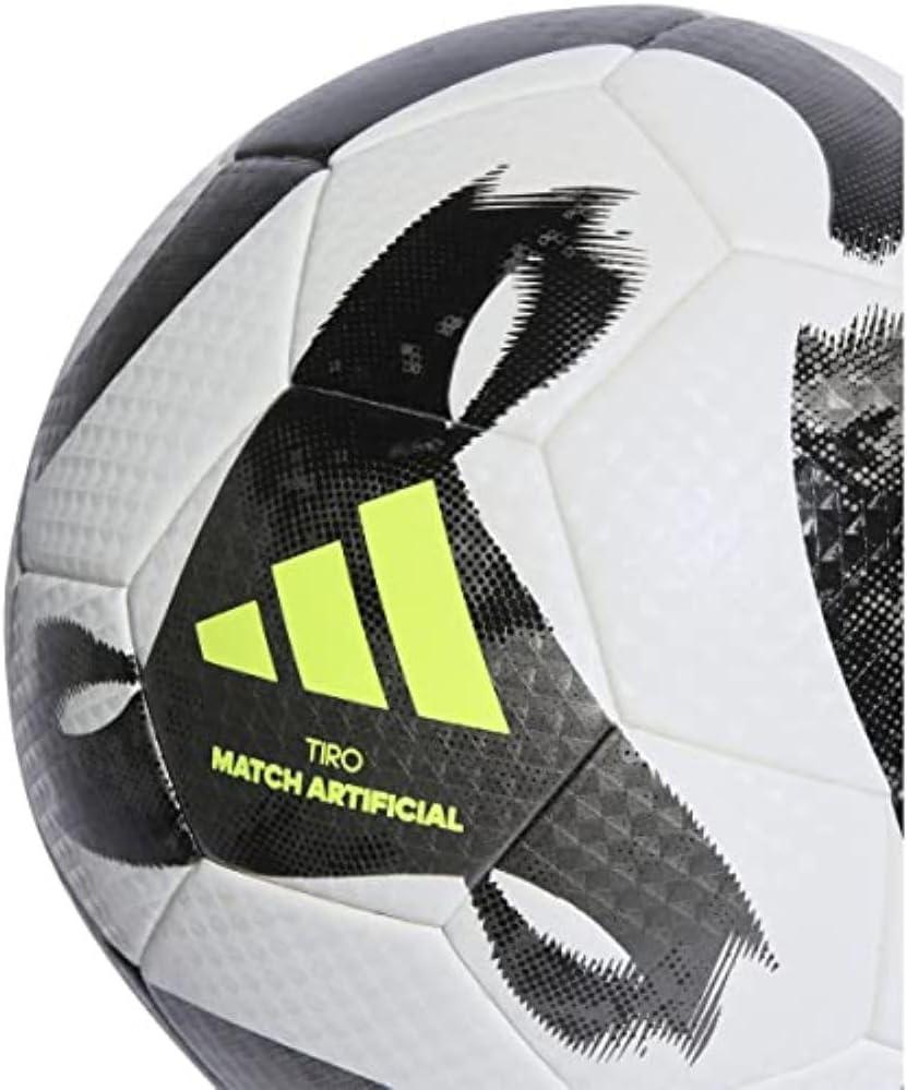 imageadidas Tiro League Artificial Ground Soccer BallWhiteBlackIron MetallicSolar Yellow
