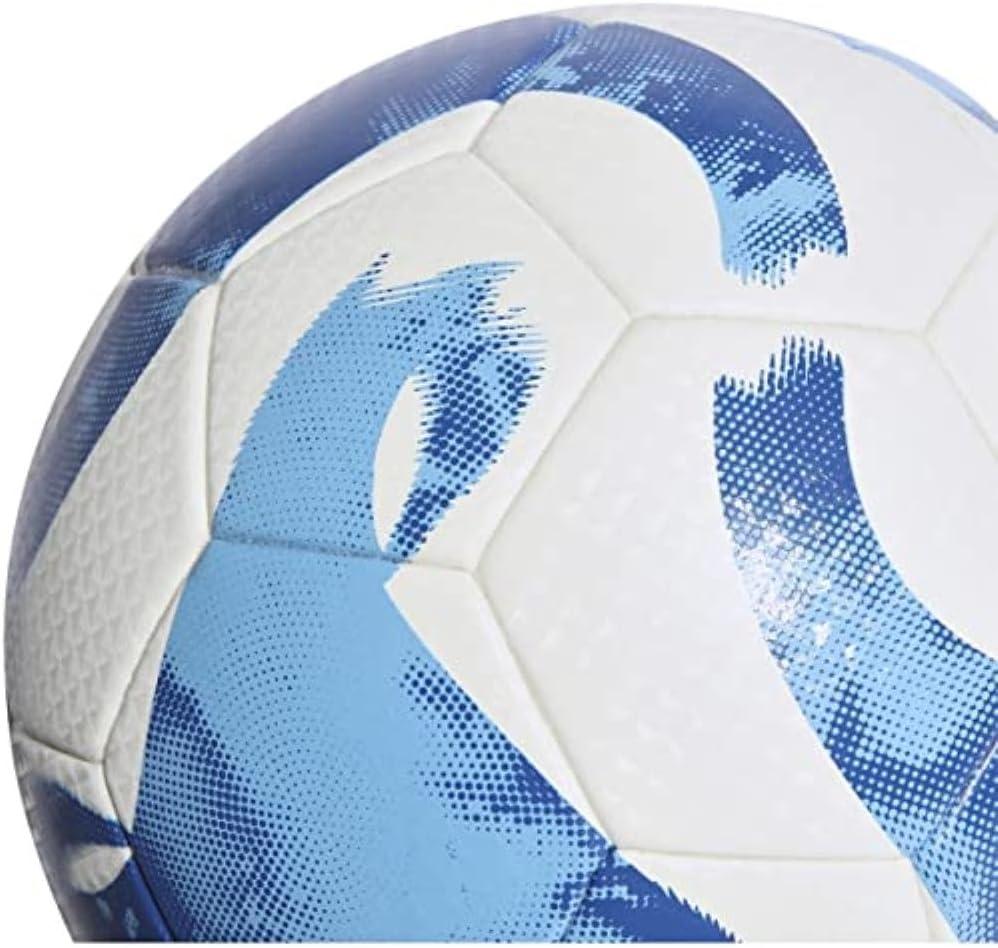 imageadidas Tiro League Thermally Bonded Soccer BallWhiteTeam Royal BlueLight Blue
