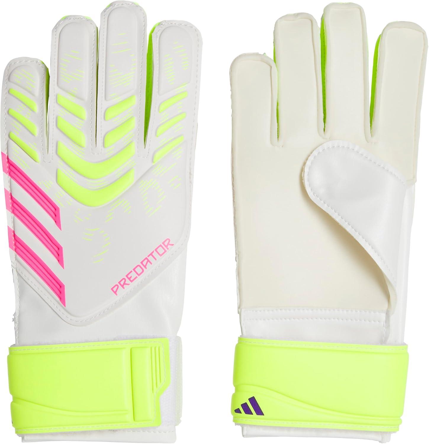 imageadidas Training Predator Goalie Soccer GlovesWhiteLucid LemonLucid Pink
