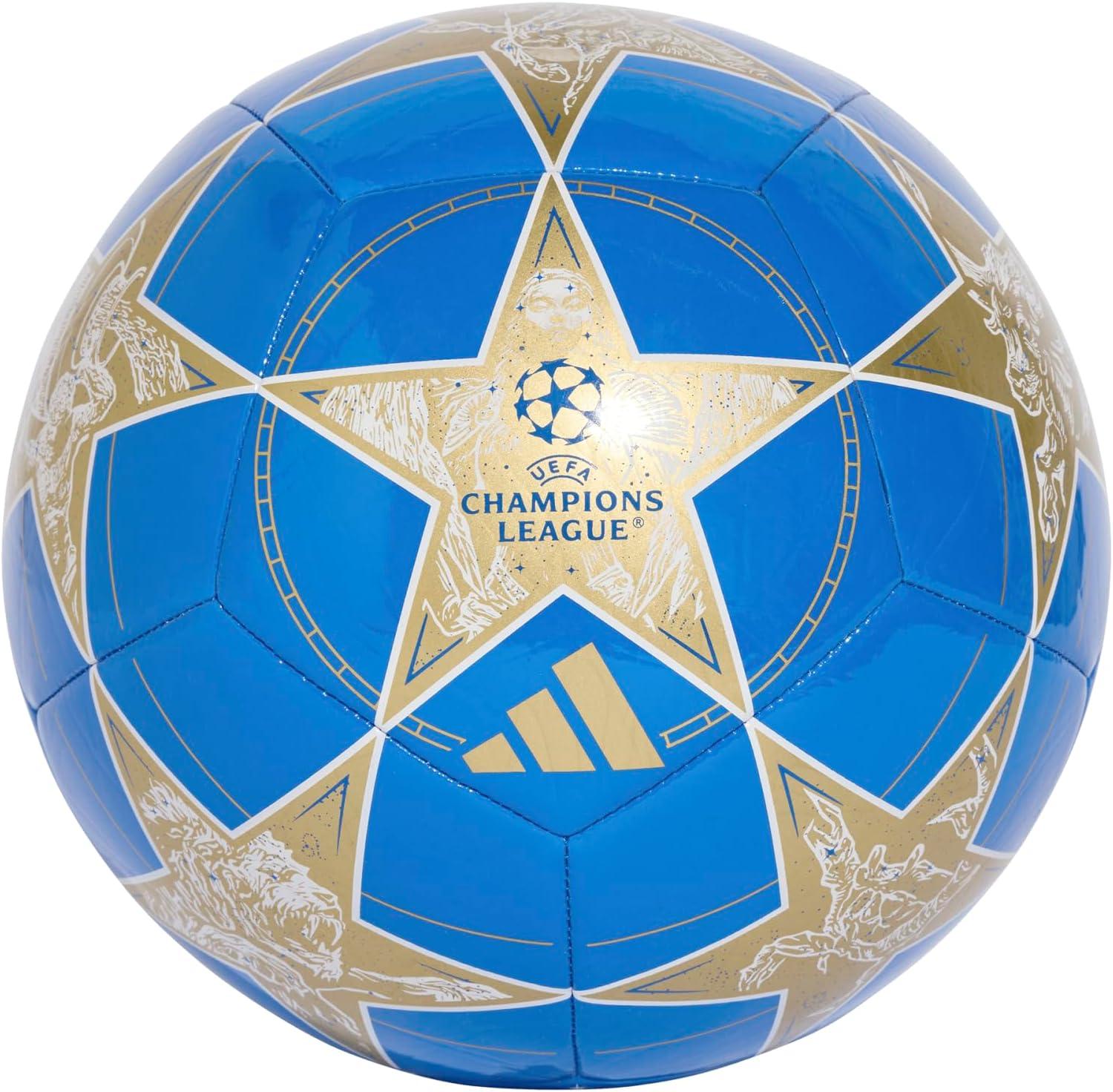 imageadidas UEFA Champions League Club Soccer BallWhitePantoneMatte Gold