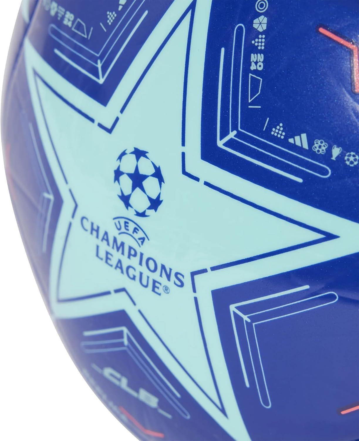 imageadidas UEFA Champions League Soccer BallClear AquaLucid BlueTurbo