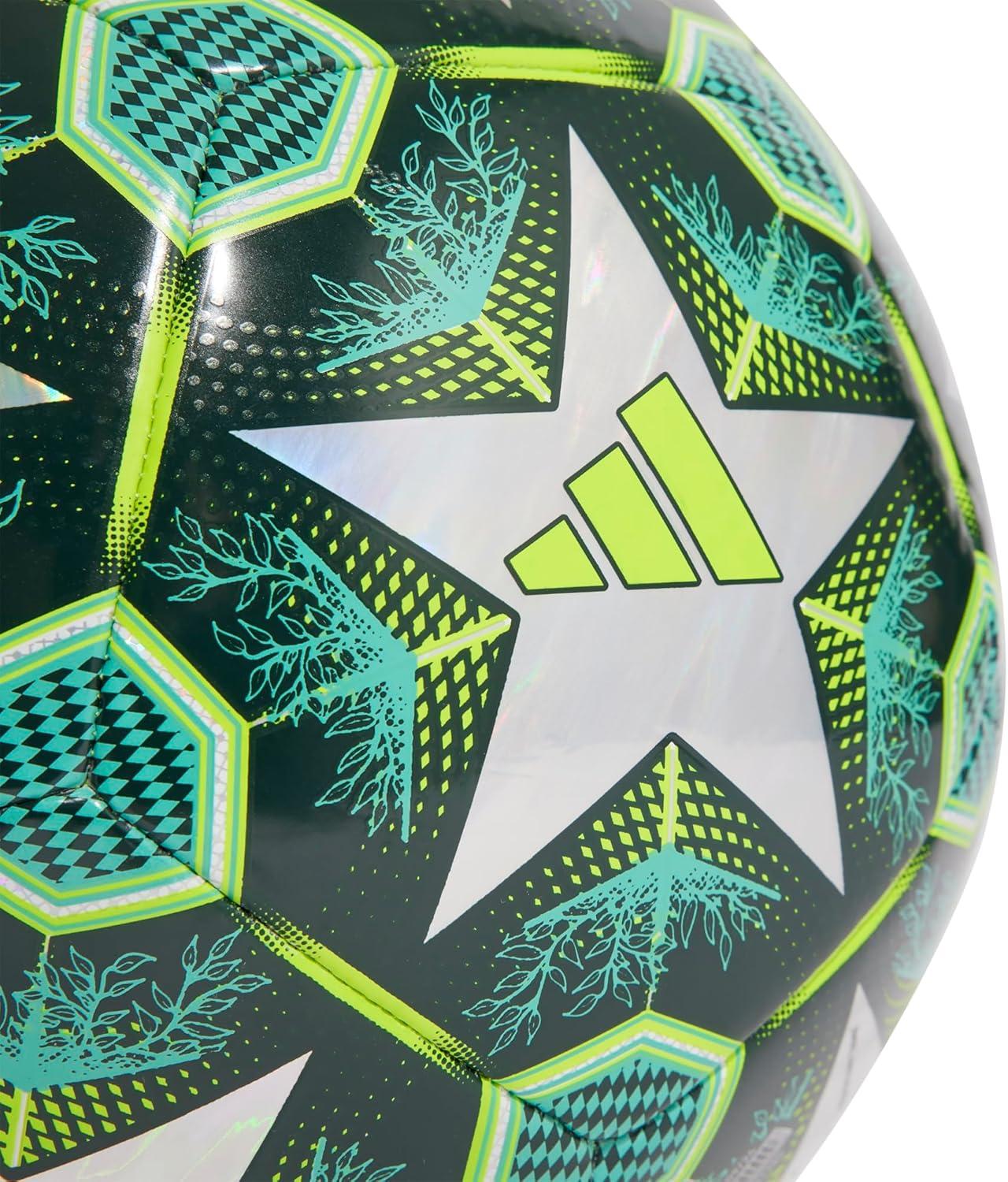 imageadidas UEFA Champions League Soccer BallMulticolorShadow GreenSolar Slime