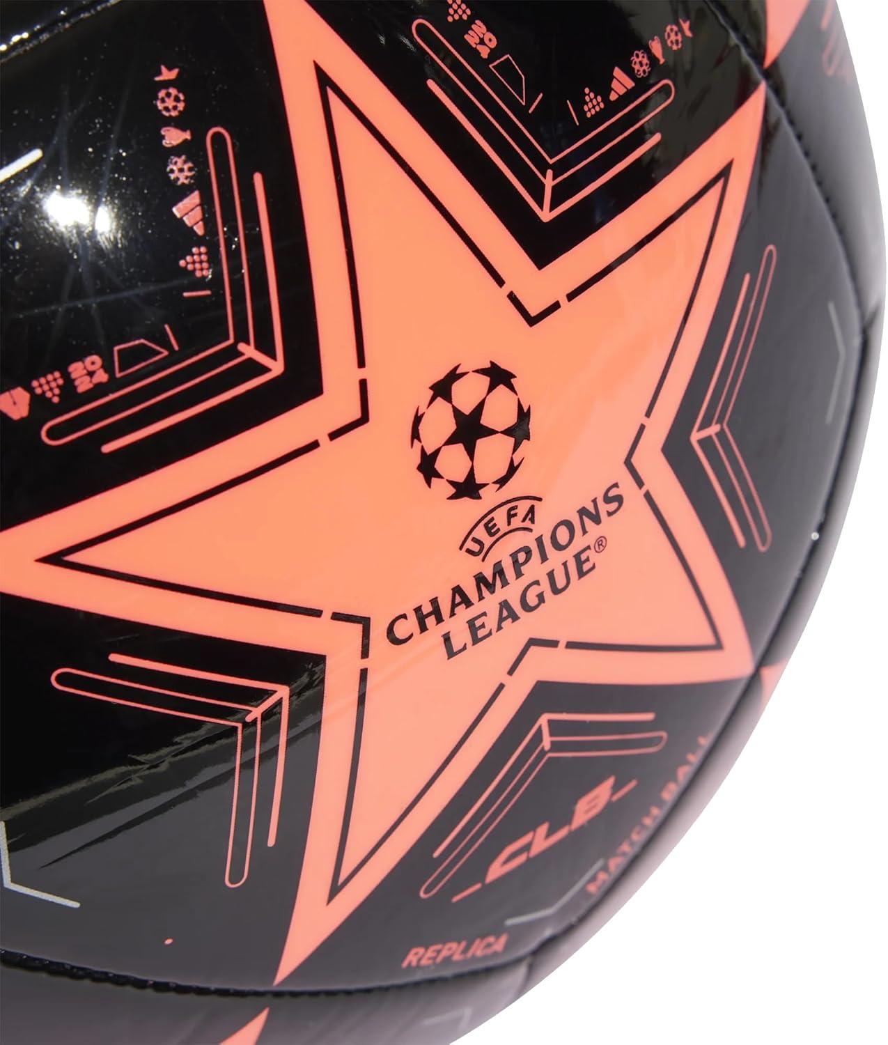 imageadidas UEFA Champions League Soccer BallTurboBlackSilver Metallic