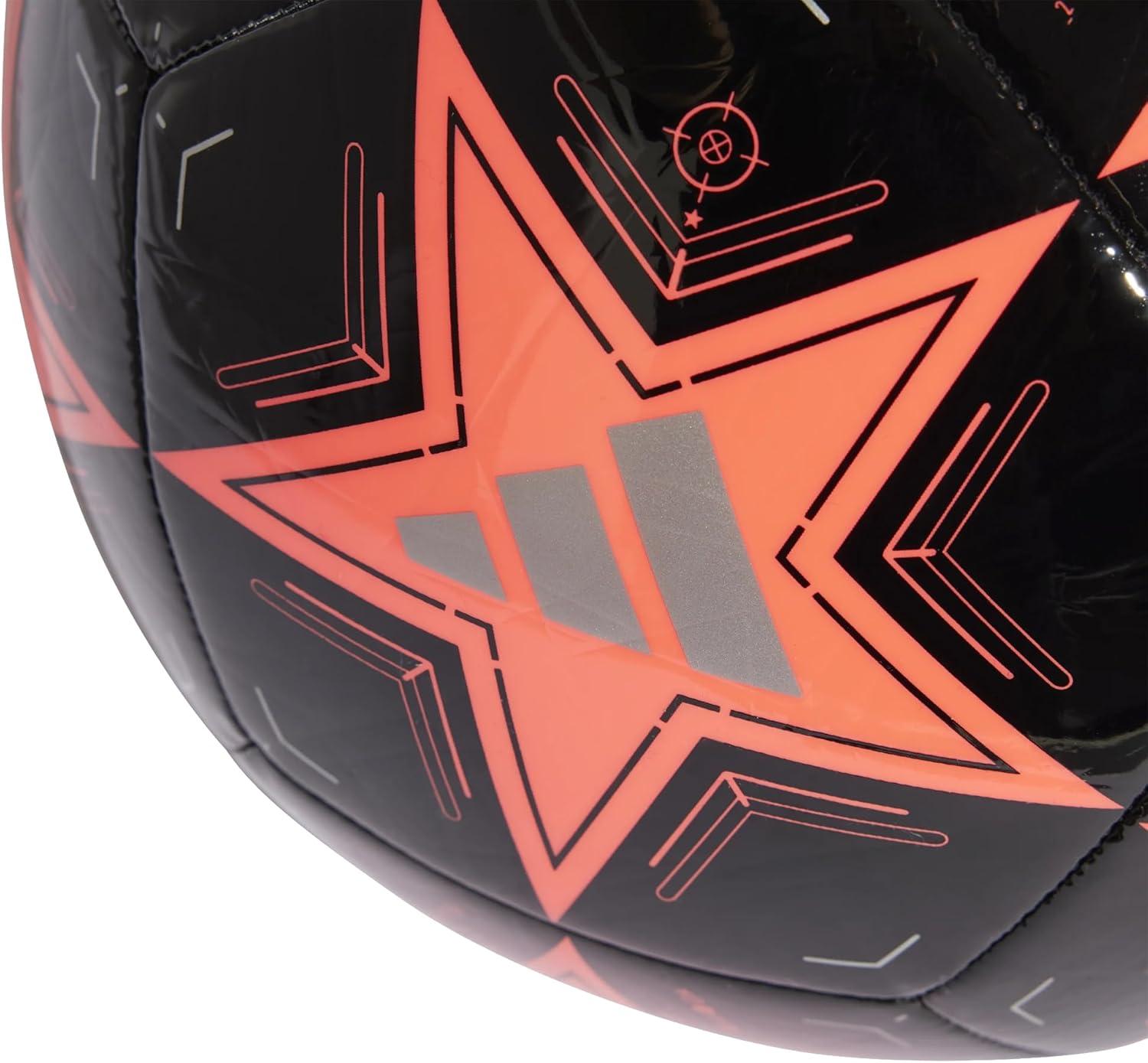 imageadidas UEFA Champions League Soccer BallTurboBlackSilver Metallic