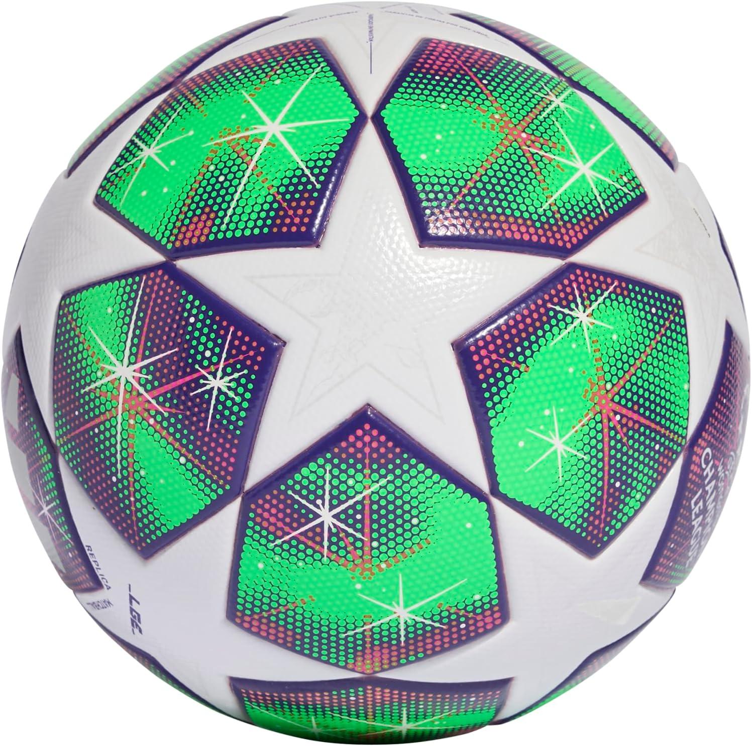 imageadidas UEFA Champions League Soccer BallWhiteSolar YellowRich Purple